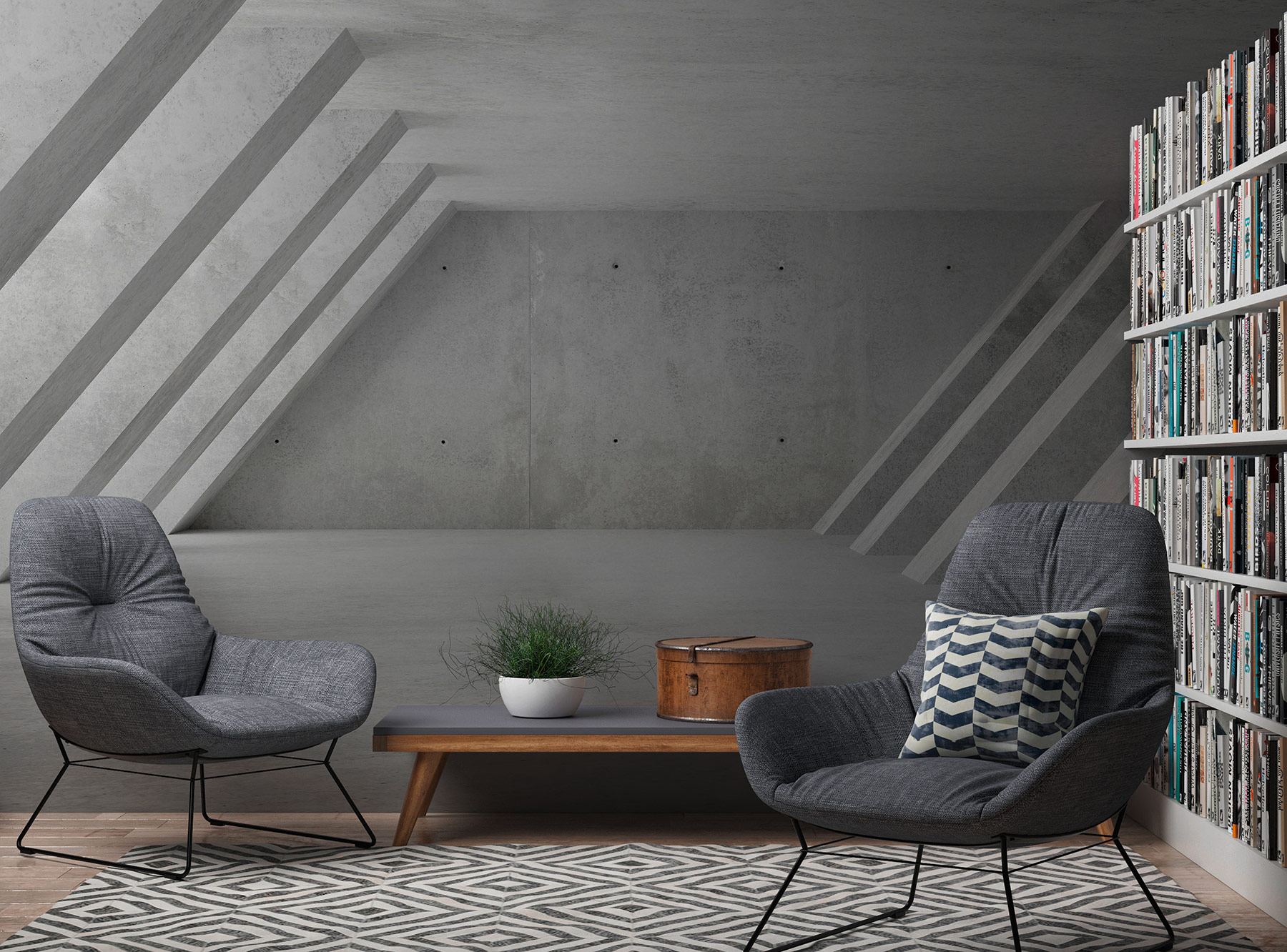 AS Fototapete Designwalls 2 Betonoptik Architektur DD123544