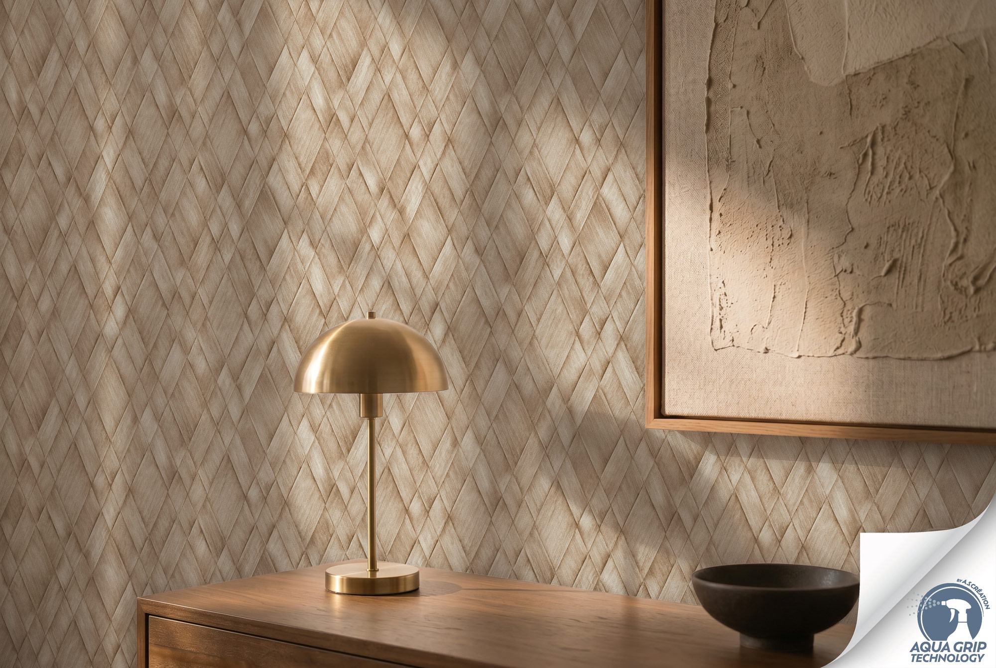 AS Vliestapete Cosiness Designdrop 2 3D-Optik Beige 793131