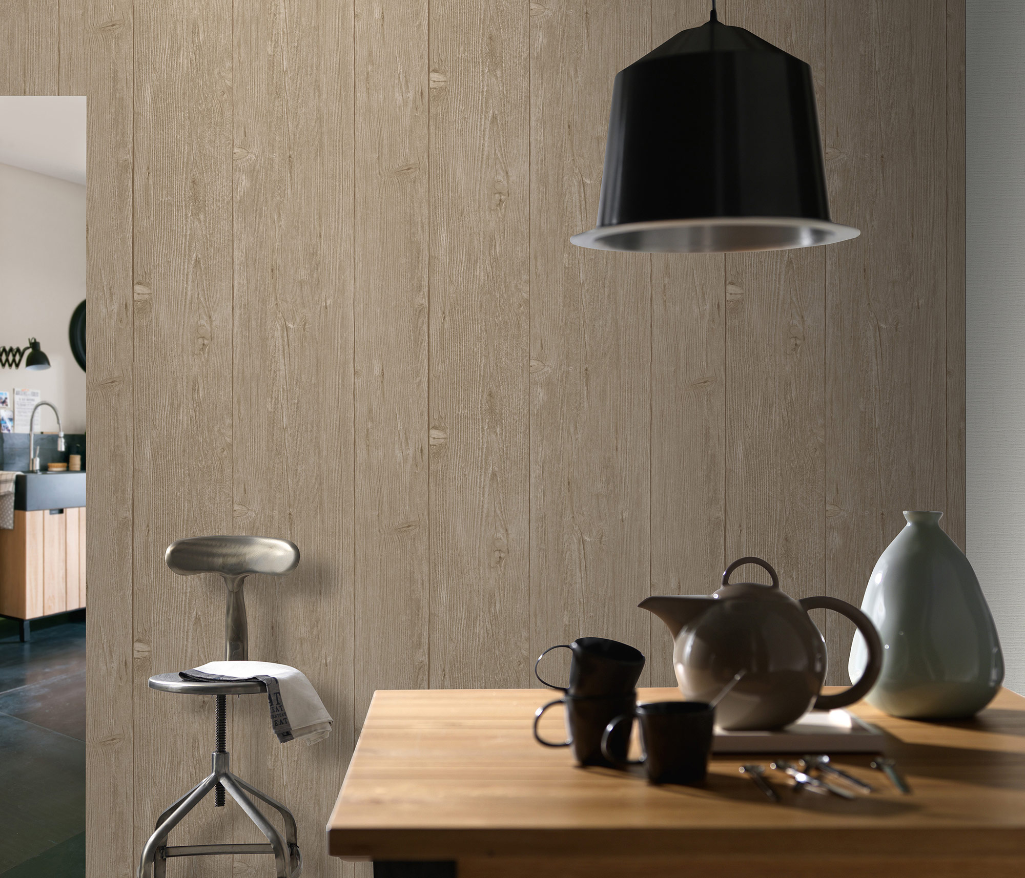 Erismann Vliestapete Imitations 2 braun Holzoptik 582033