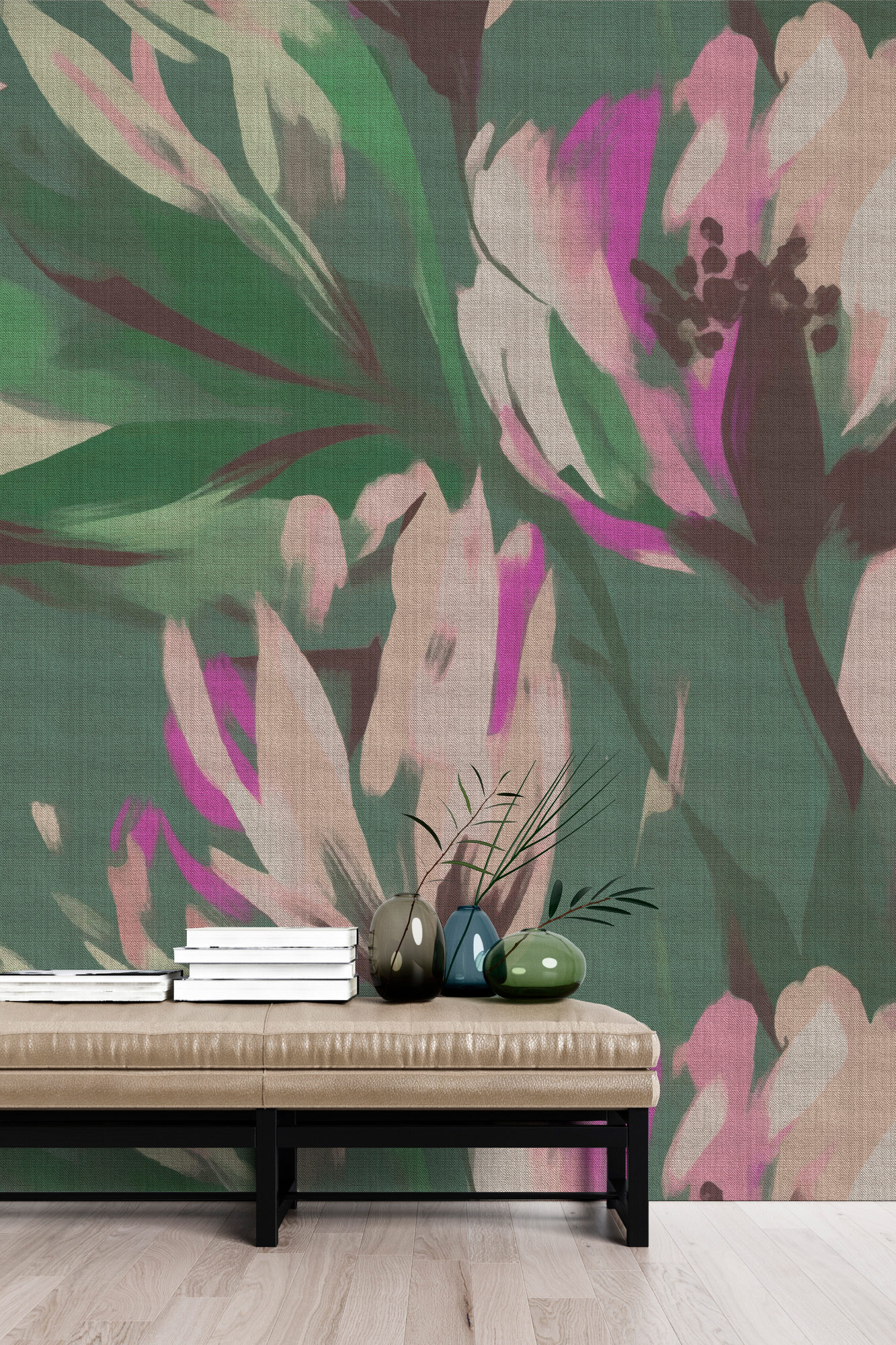 AS Fototapete Walls by Patel 5 Blumen Grün DD134513