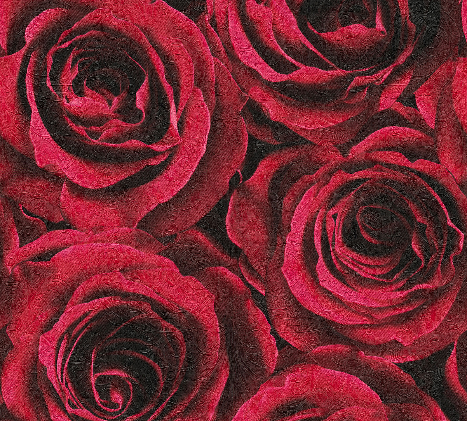 AS Création Vliestapete rot Rosen Blumen 370042