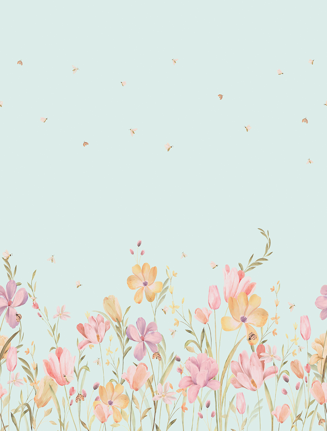 Decoprint Fototapete Cute Walls Honiblumen CW61292