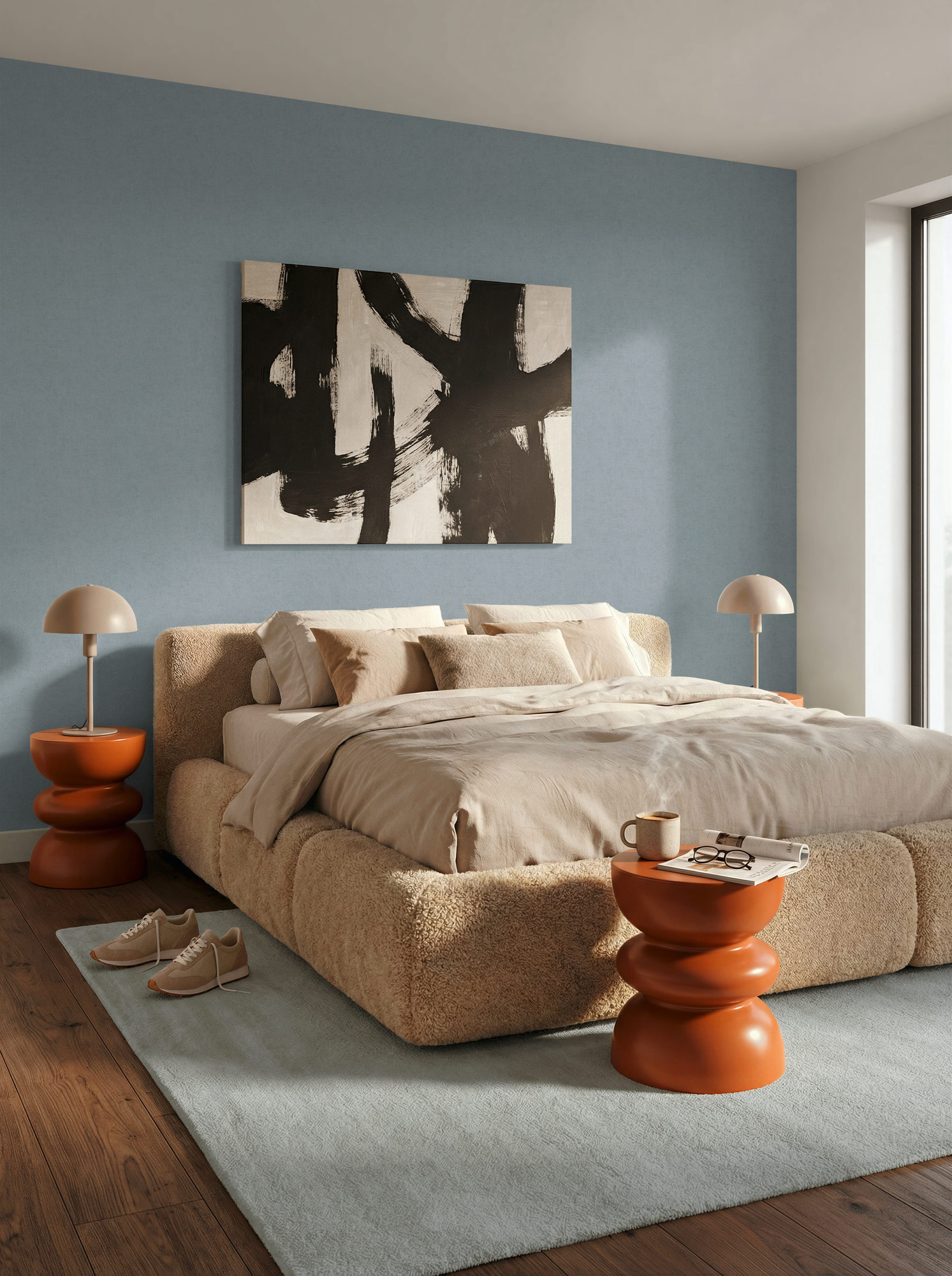 AS Vliestapete Trend Spectrum Unitapete Blau 306463