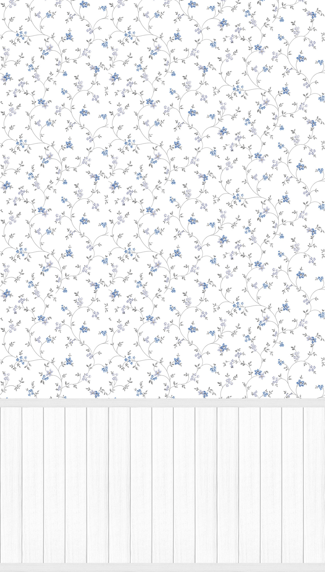 AS Vliestapete Wallpanel creme Blümchen 398052