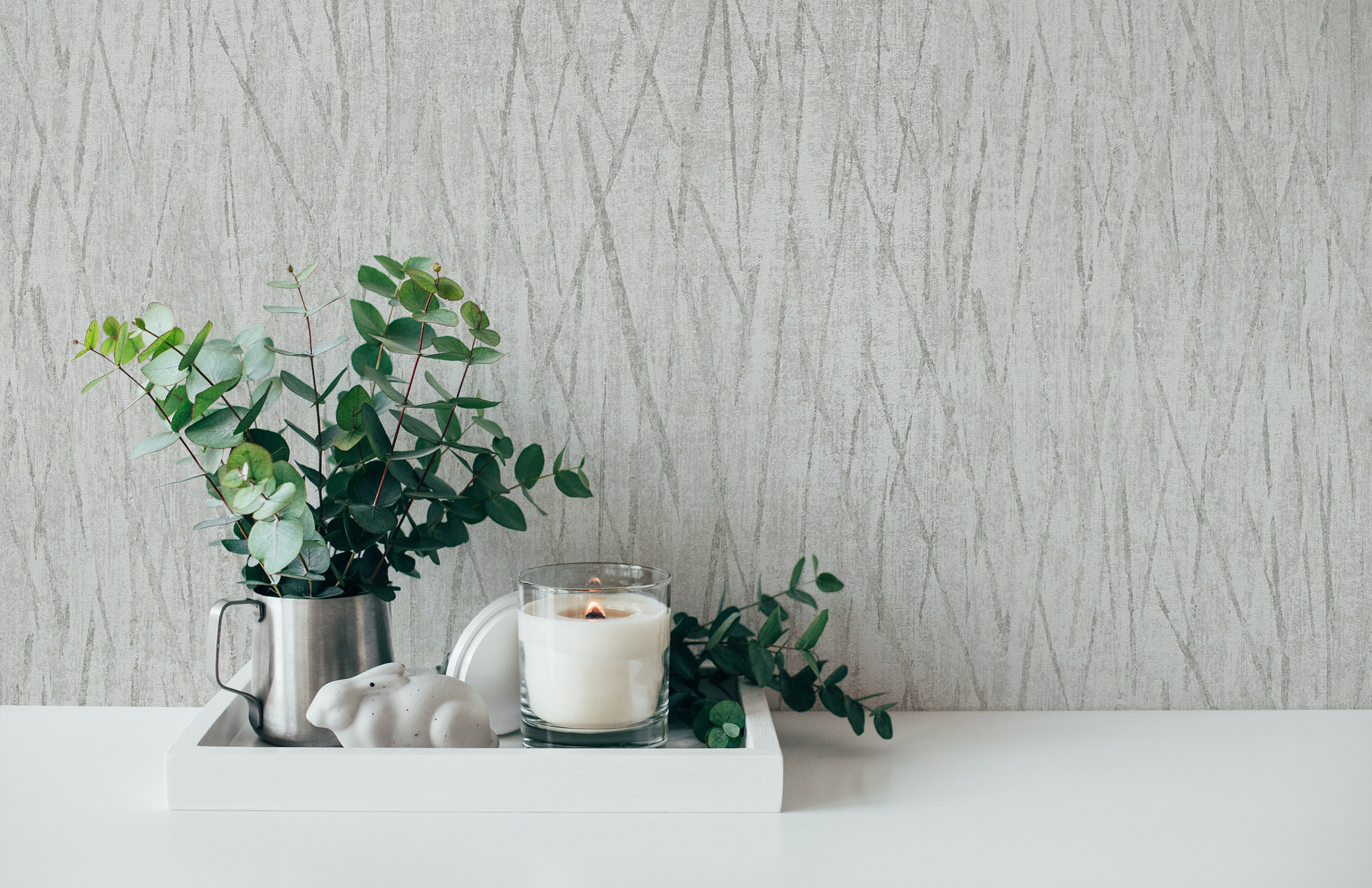 AS Vliestapete #Hygge Strukturtapete Grau 385987