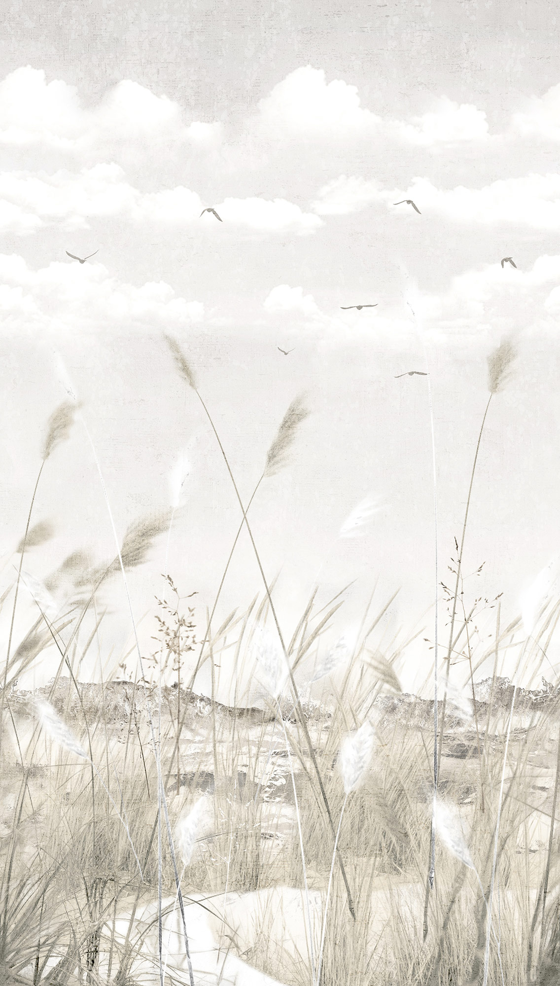 Grandeco Wandbild Eine Rolle ein Motiv 2 Schilf 202701