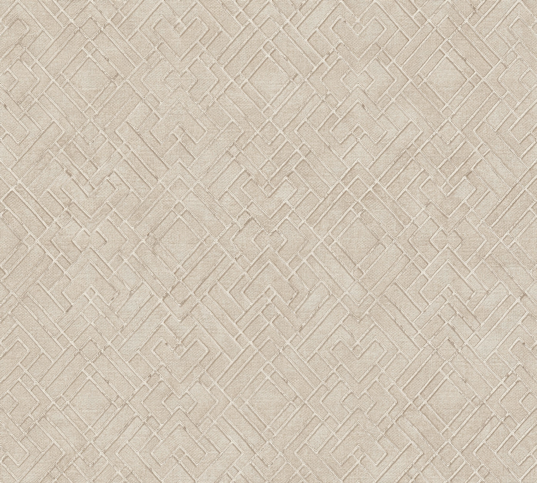 AS Vliestapete MS Travel Styles Geometrisch Creme 388282