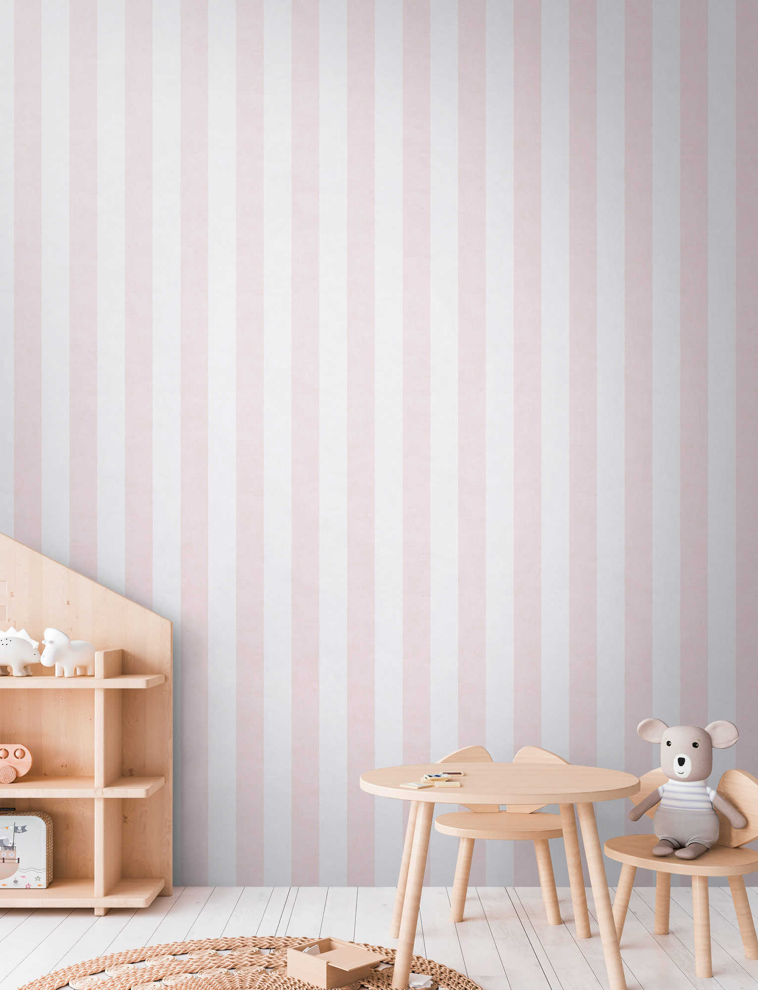 AS Vliestapete Lilly & Luis Streifen Creme 770782