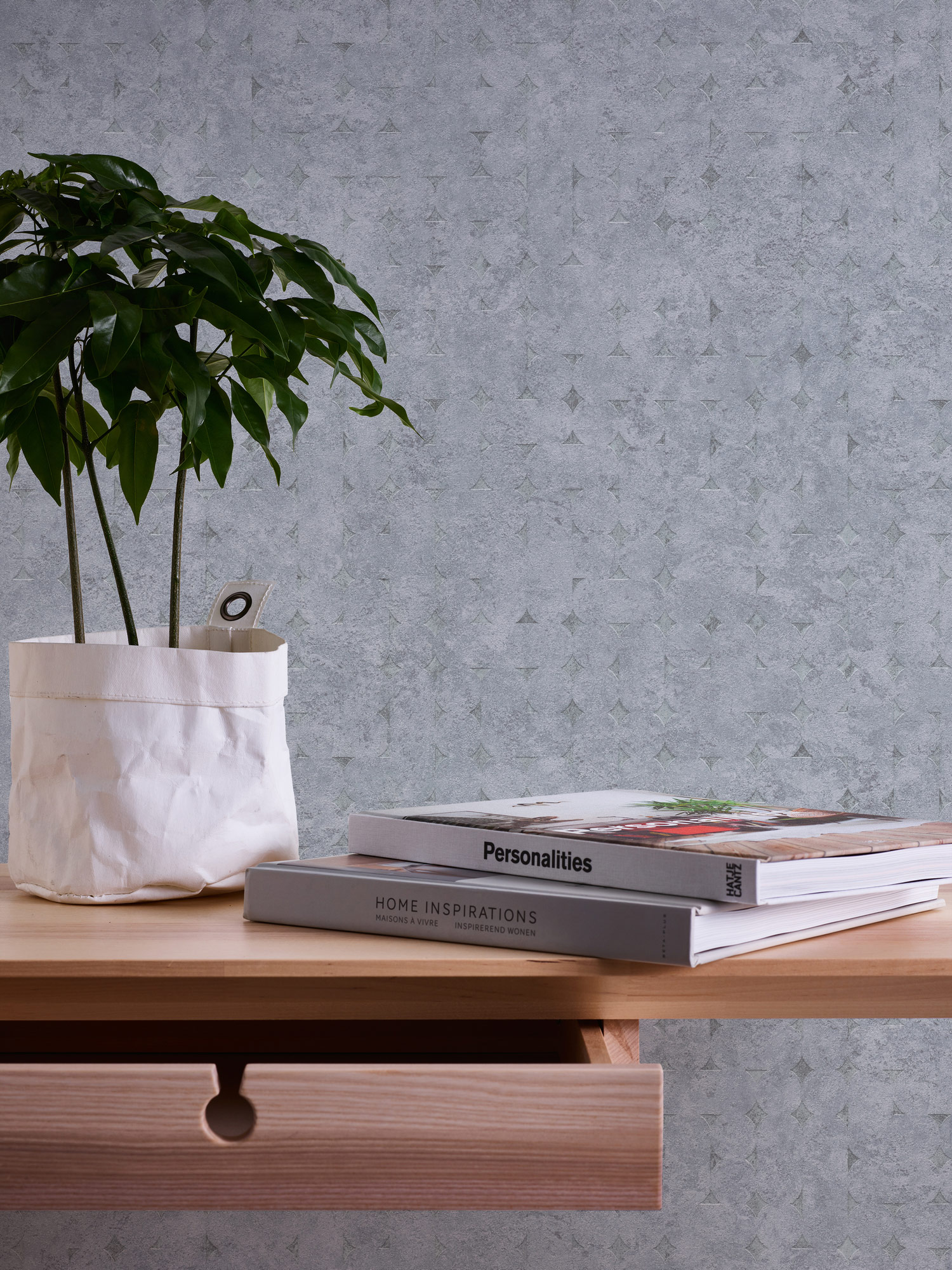 Livingwalls Vliestapete Stories of Life Used-Look Grau 39656