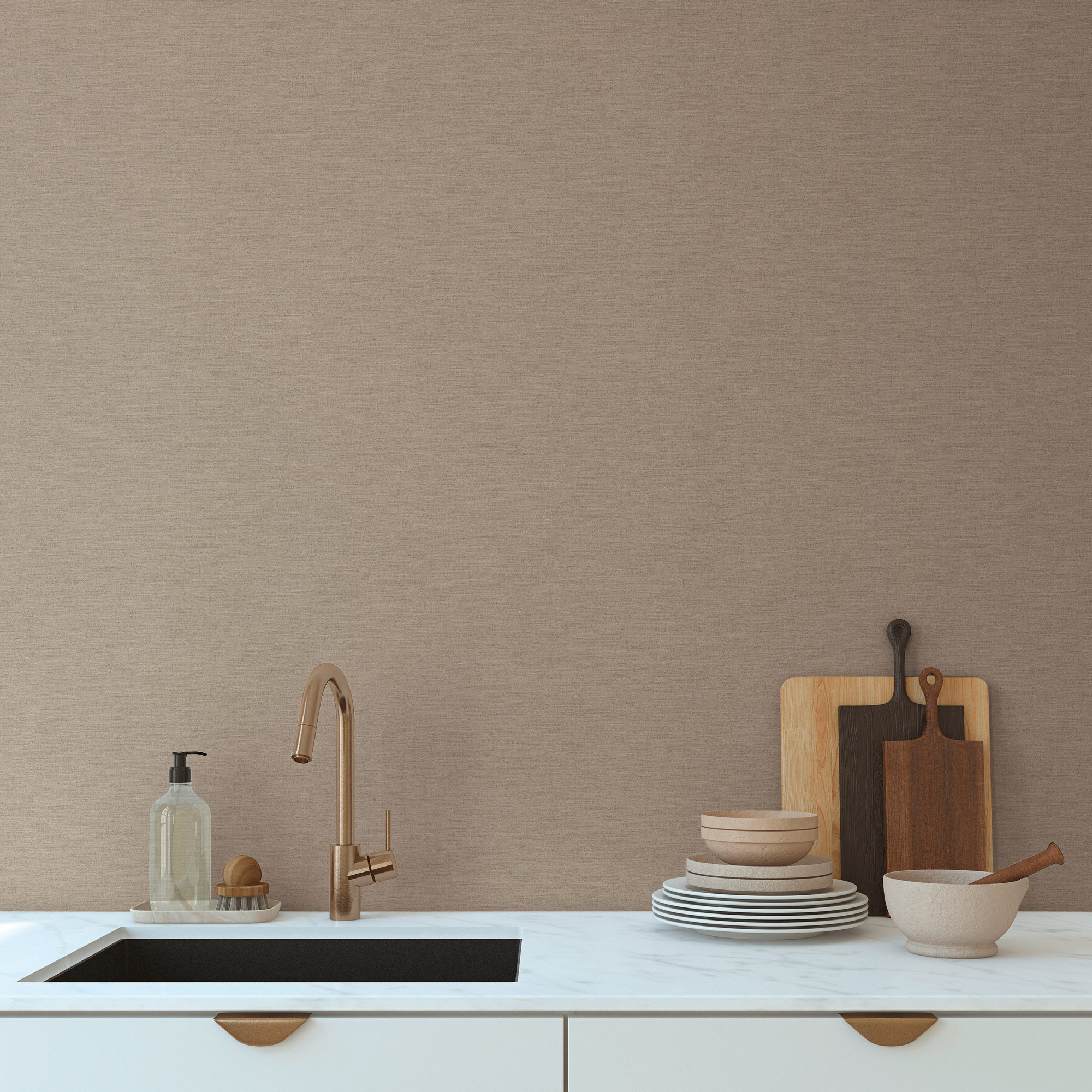 AS Vliestapete PintWalls II Unitapete Braun 306893