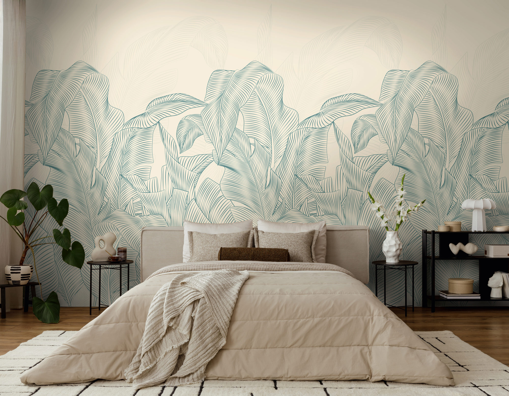 AS Fototapete The Wall 4 Dschungel Blau 792263