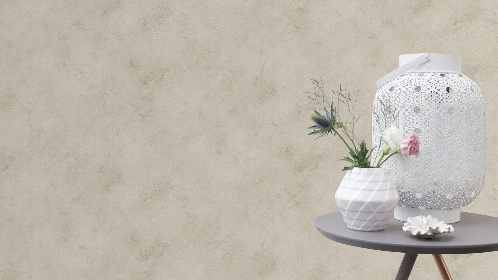 Rasch Vliestapete Finca Wandputz beige 416930