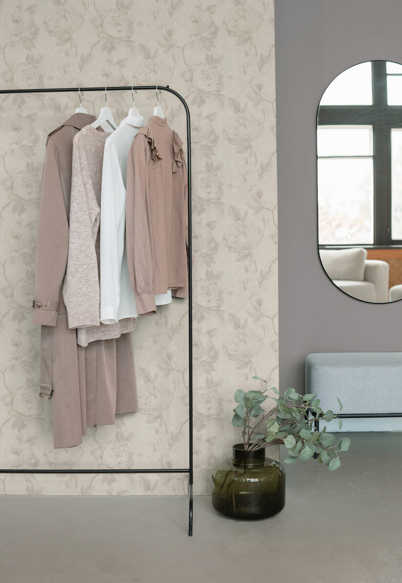 AS Vliestapete PintWalls 3 Floral Grau 791673