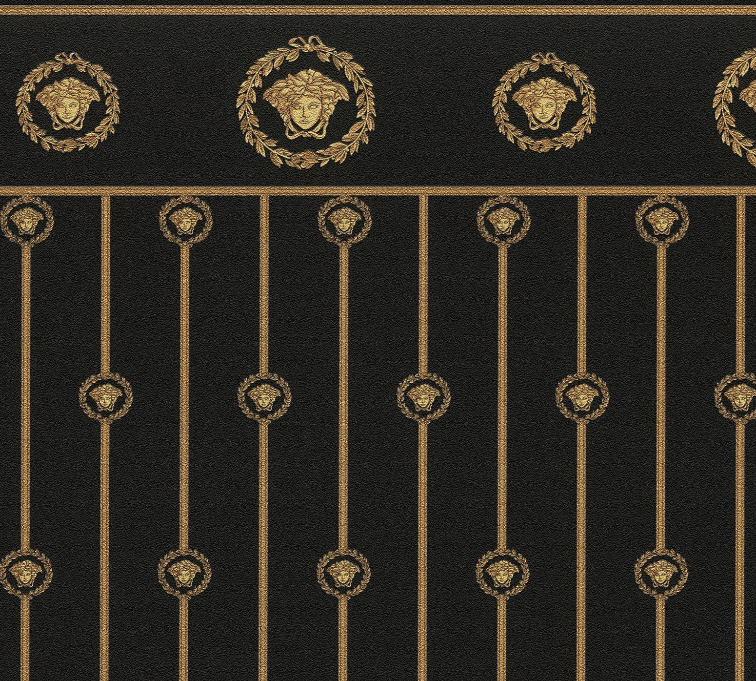AS Vliestapete Versace 6 Barock Tapete Schwarz 791312