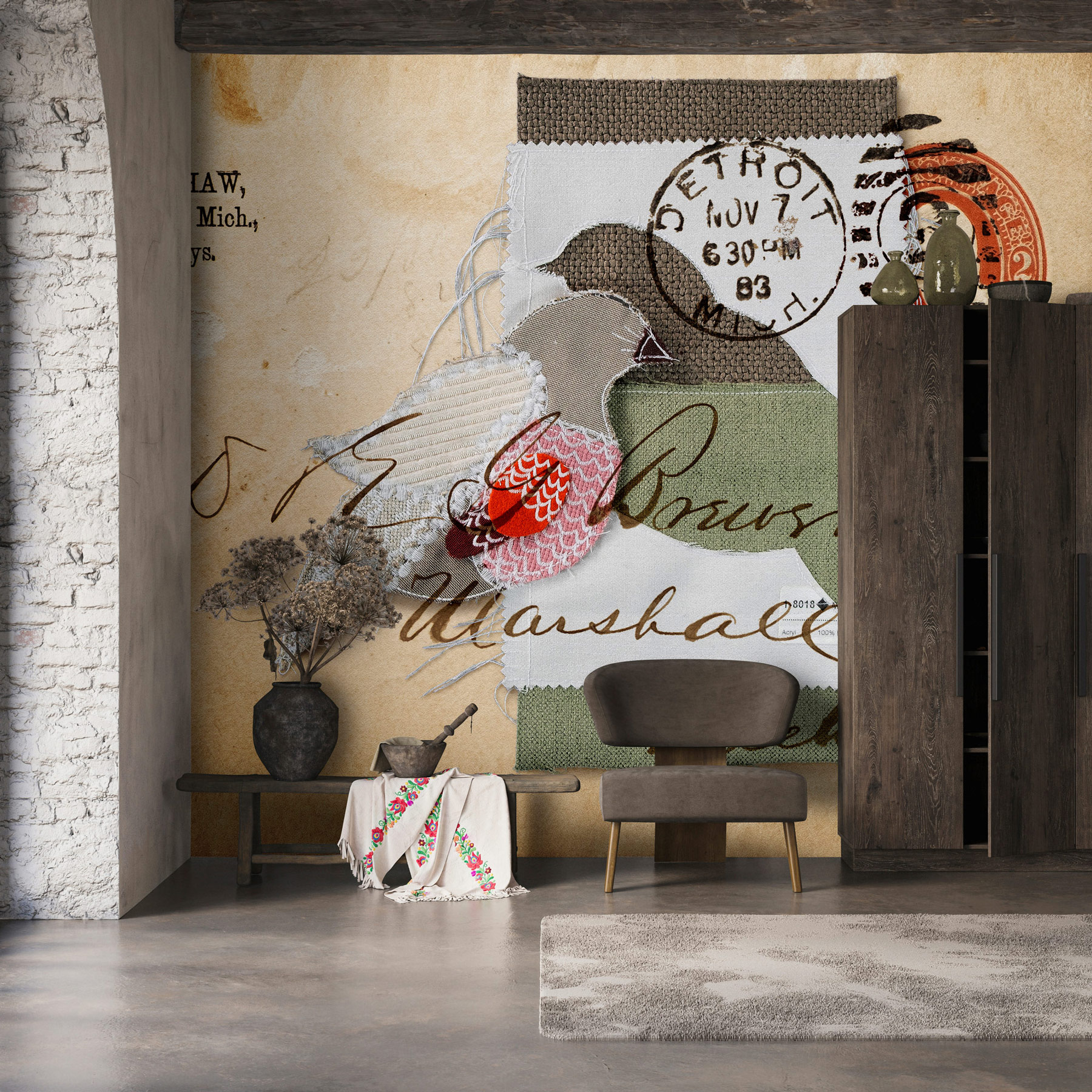 AS Fototapete Walls by Patel 5 Brief Beige DD134357