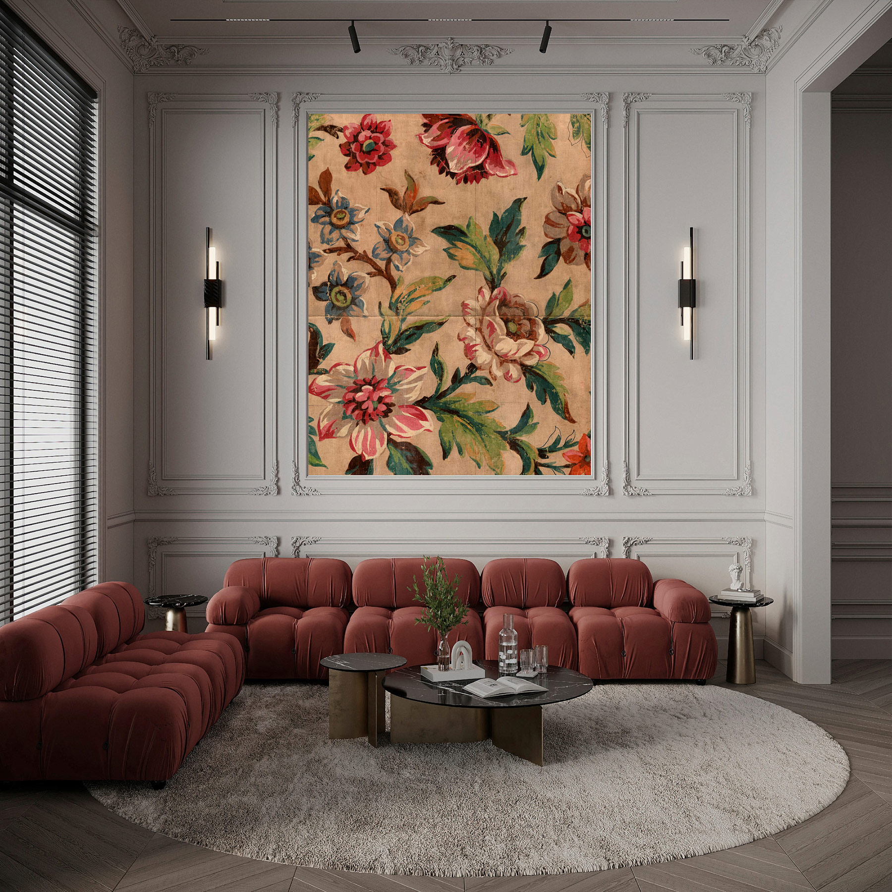 AS Fototapete Walls by Patel 5 Blumen Braun DD134537