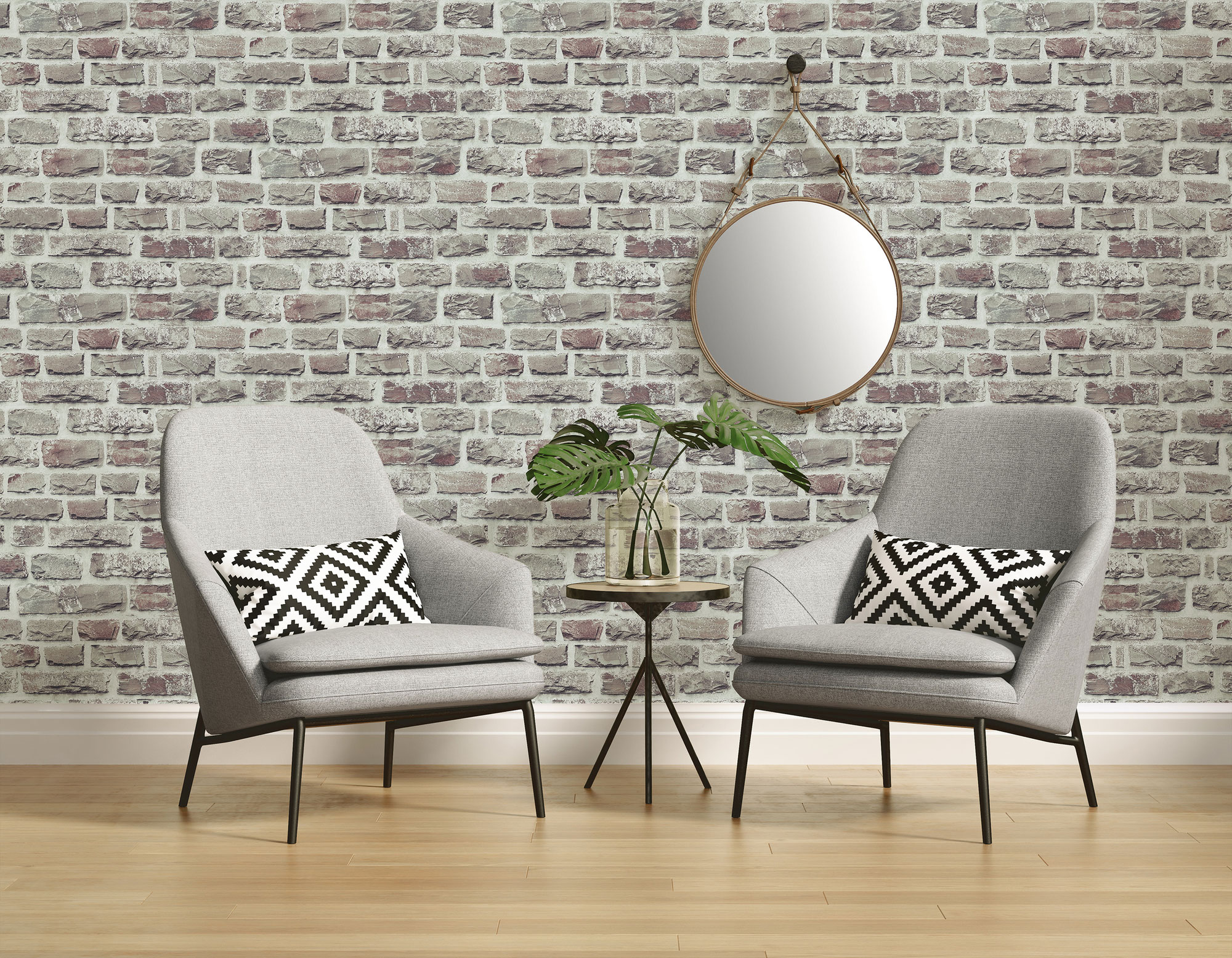 AS Création Vliestapete grau Mauer 361401