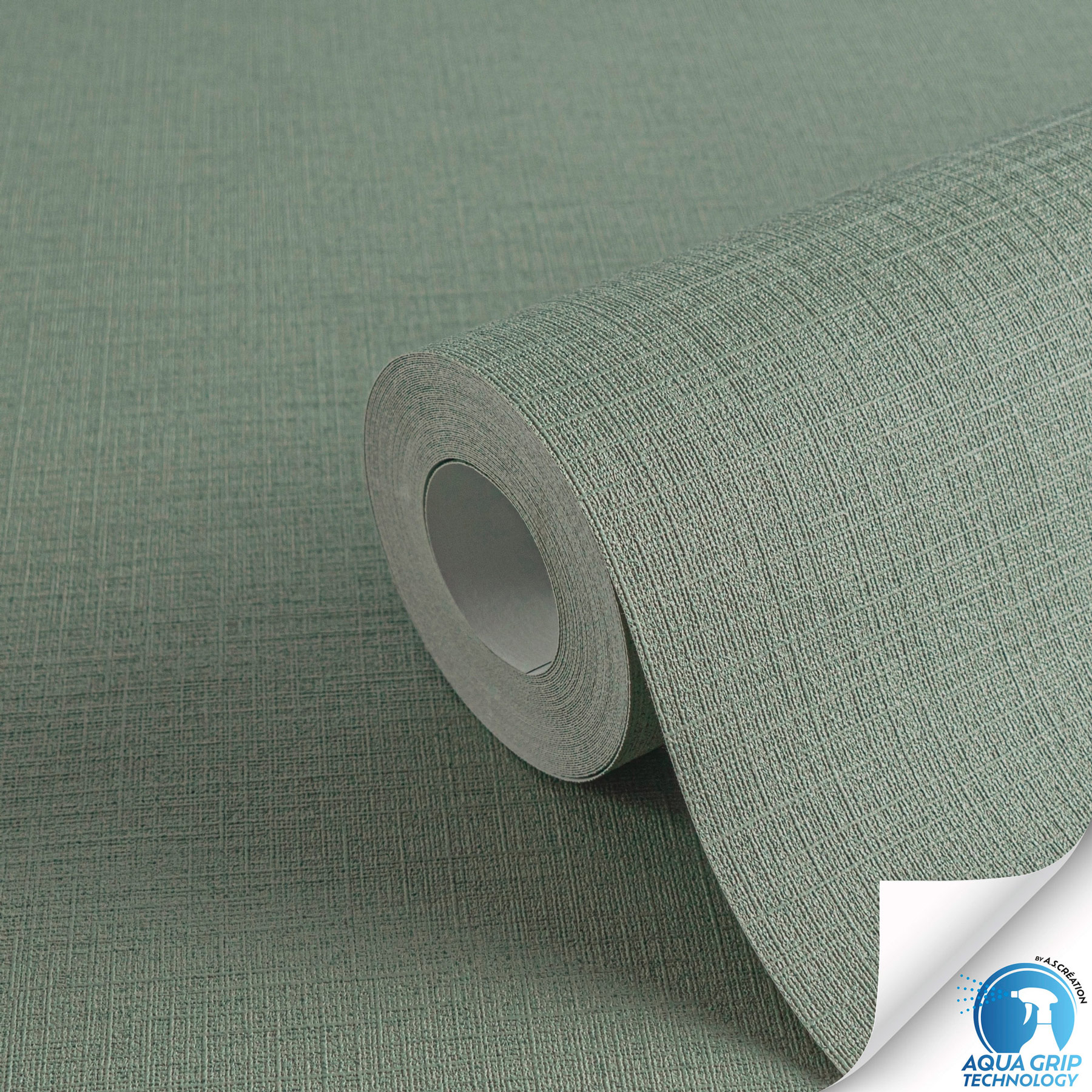 AS Vliestapete WOW Designdrop Unitapete Grün 784991