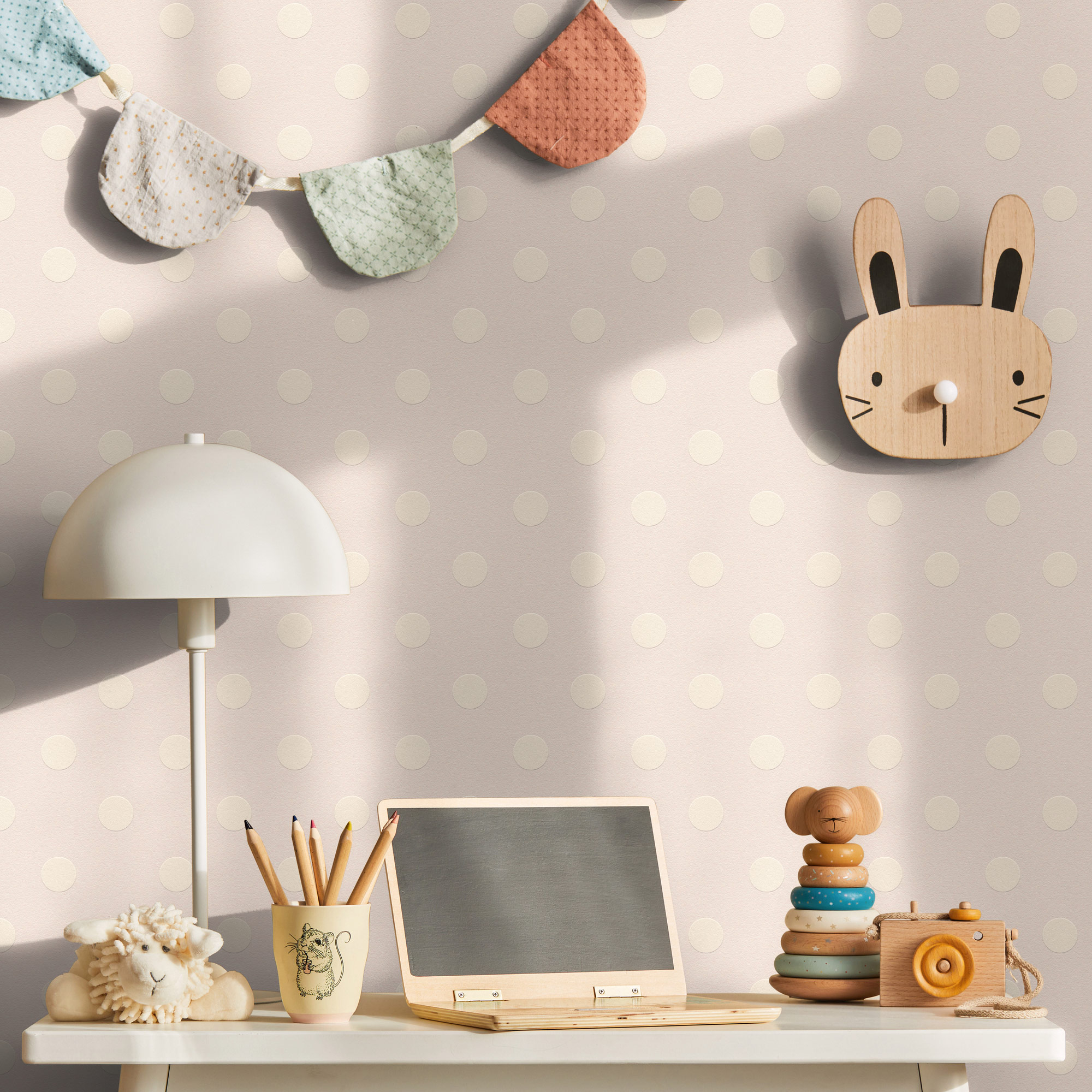 AS Vliestapete Kids Studio Kinderzimmertapete Beige 363366
