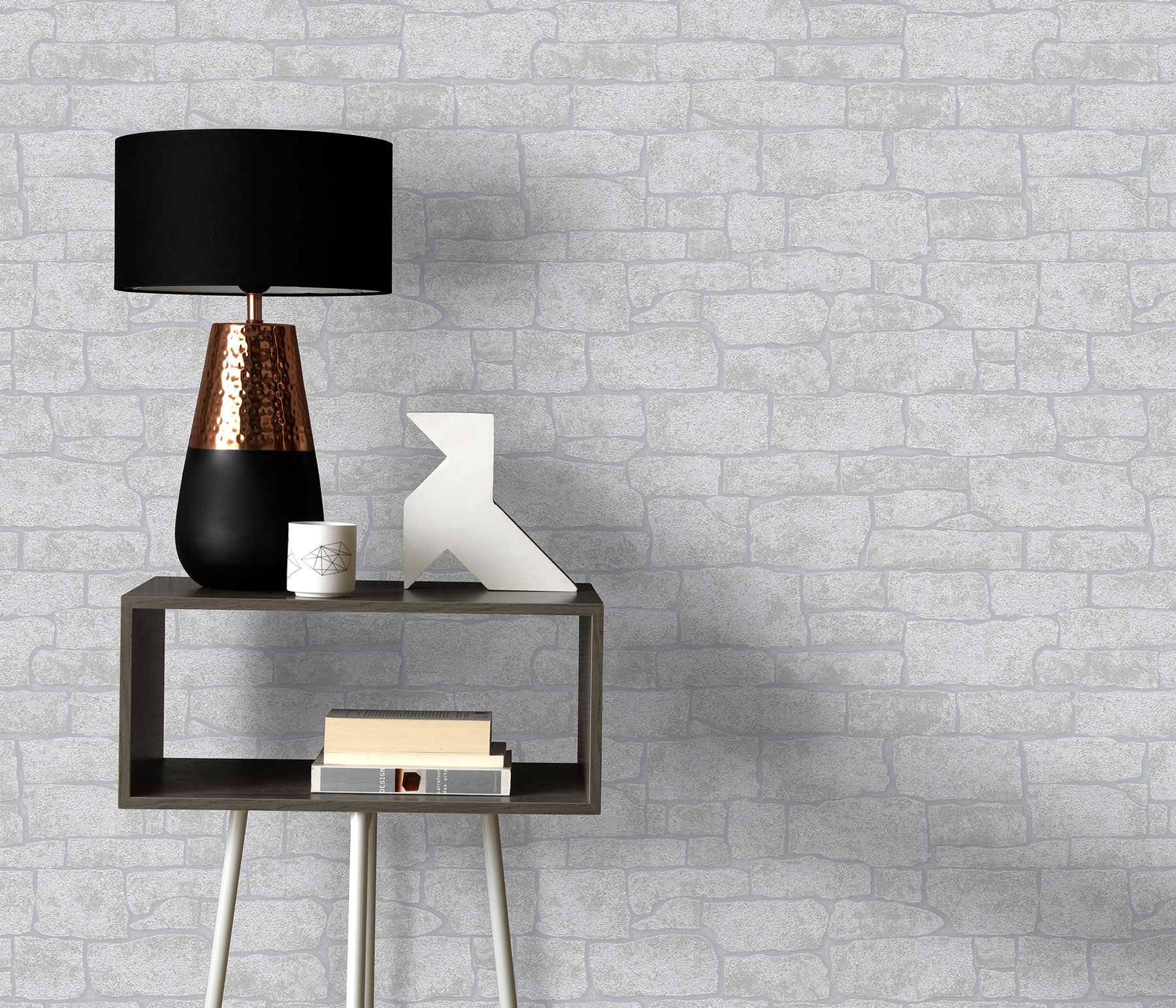 Erismann Vliestapete Imitations 2 grau Steinoptik 1009110