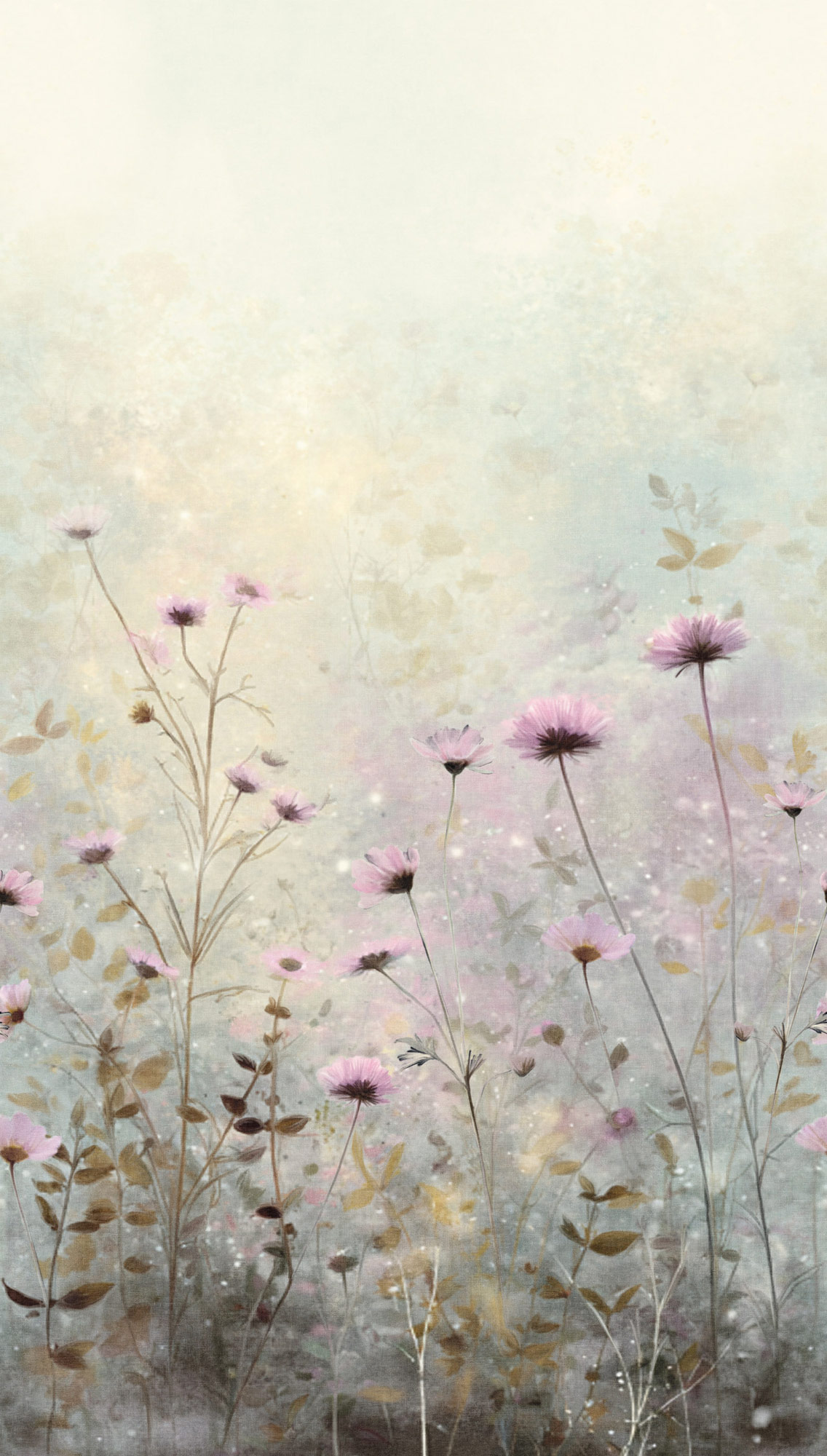 AS Fototapete The Wall 4 Blumen Creme 792362