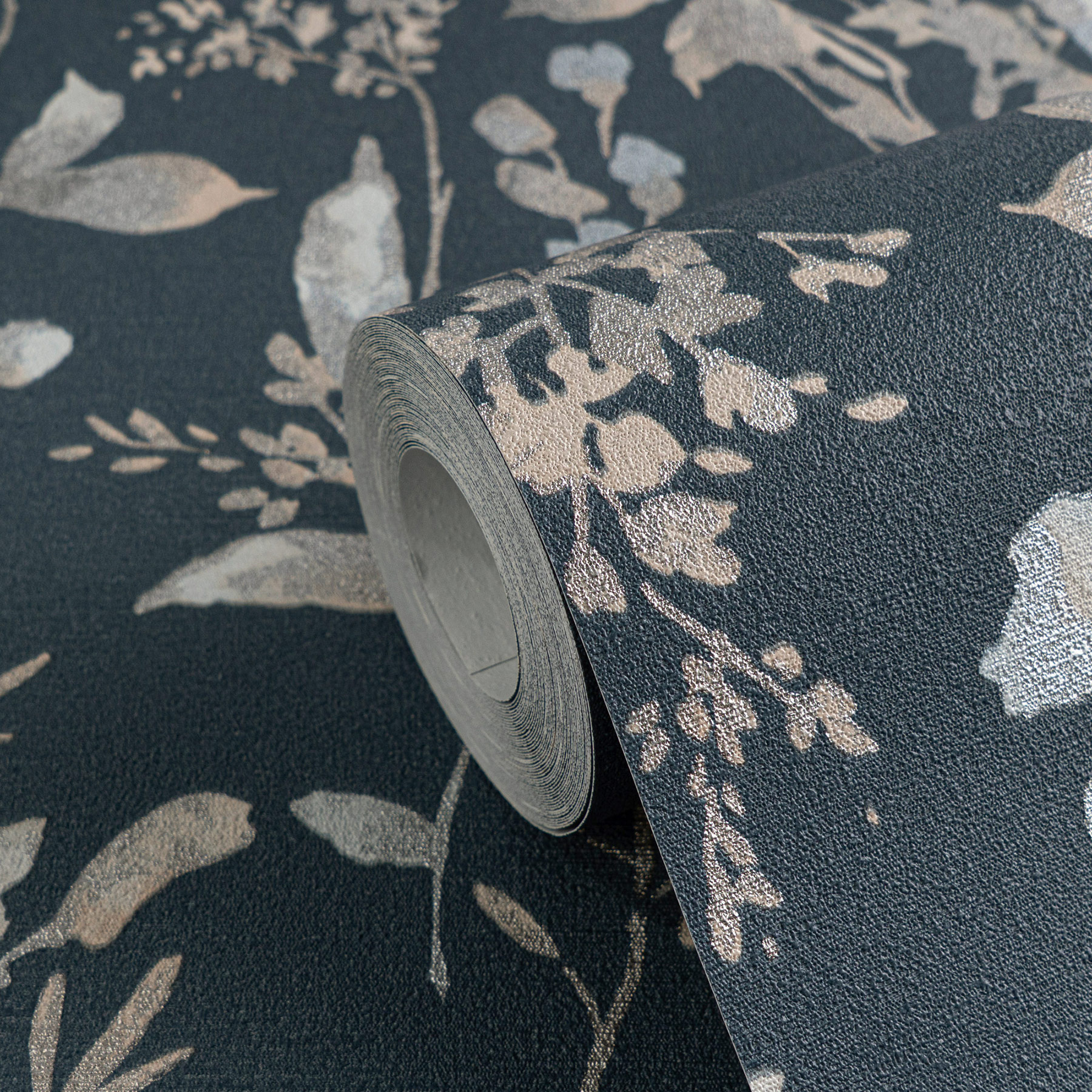 AS Vliestapete CosmoLiving Blumen Blau 790615