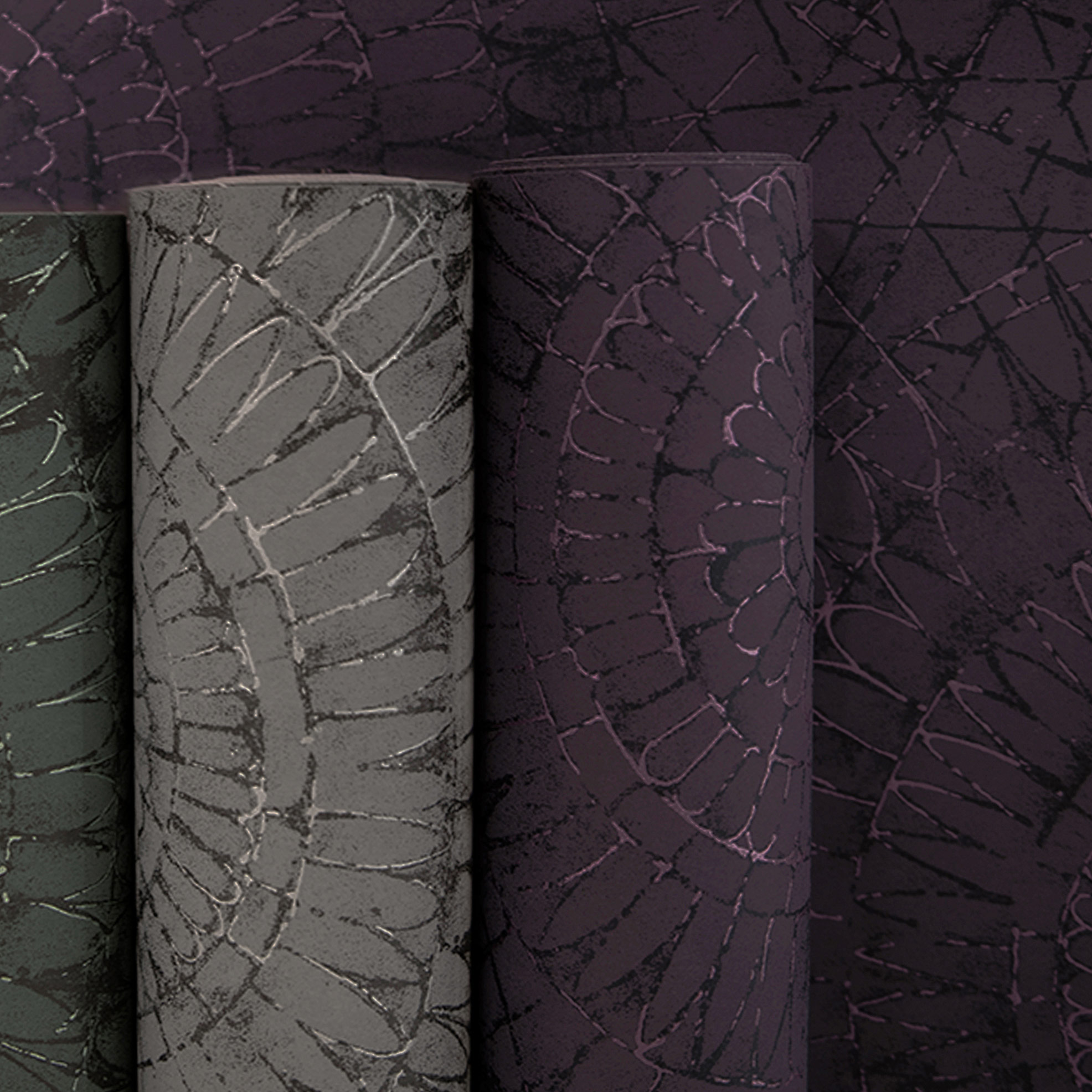 Hohenberger Vliestapete Chalk Notre Dame Aubergine 65571