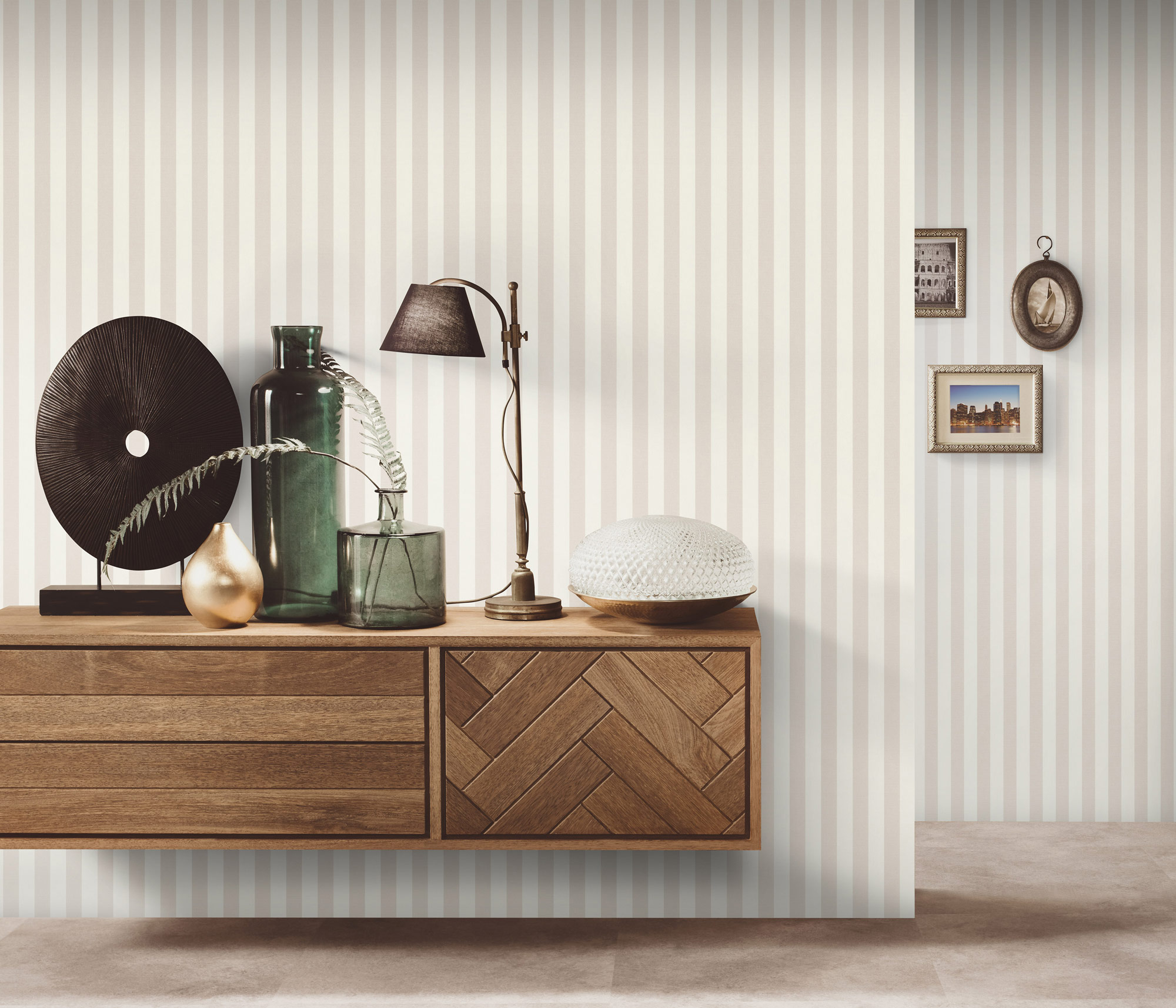 Erismann Vliestapete Versailles Streifen creme 1029002