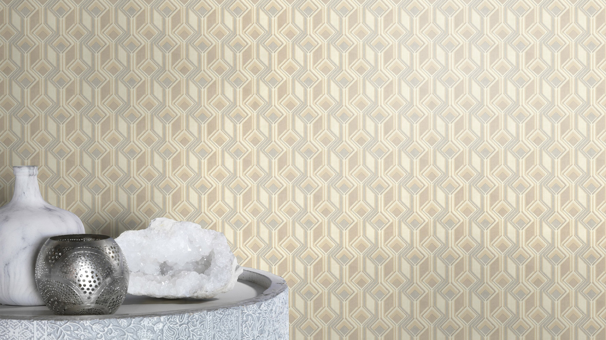 Rasch Vliestapete Indian Style Grafisch Rauten 746518