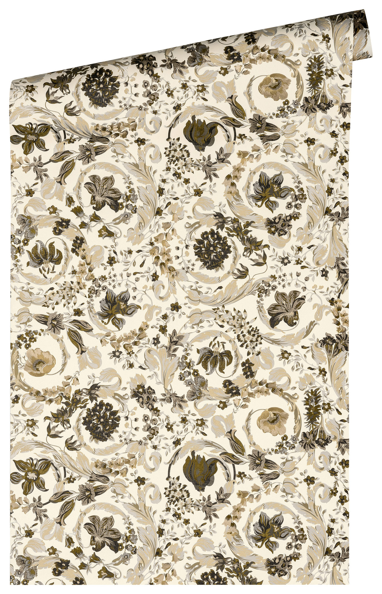 AS Vliestapete Versace 5 Florale Tapete Creme 387066