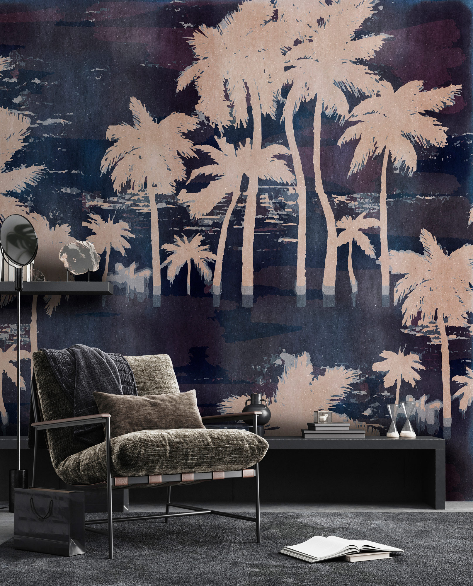 AS Fototapete Walls by Patel 5 Palmen Blau DD134921