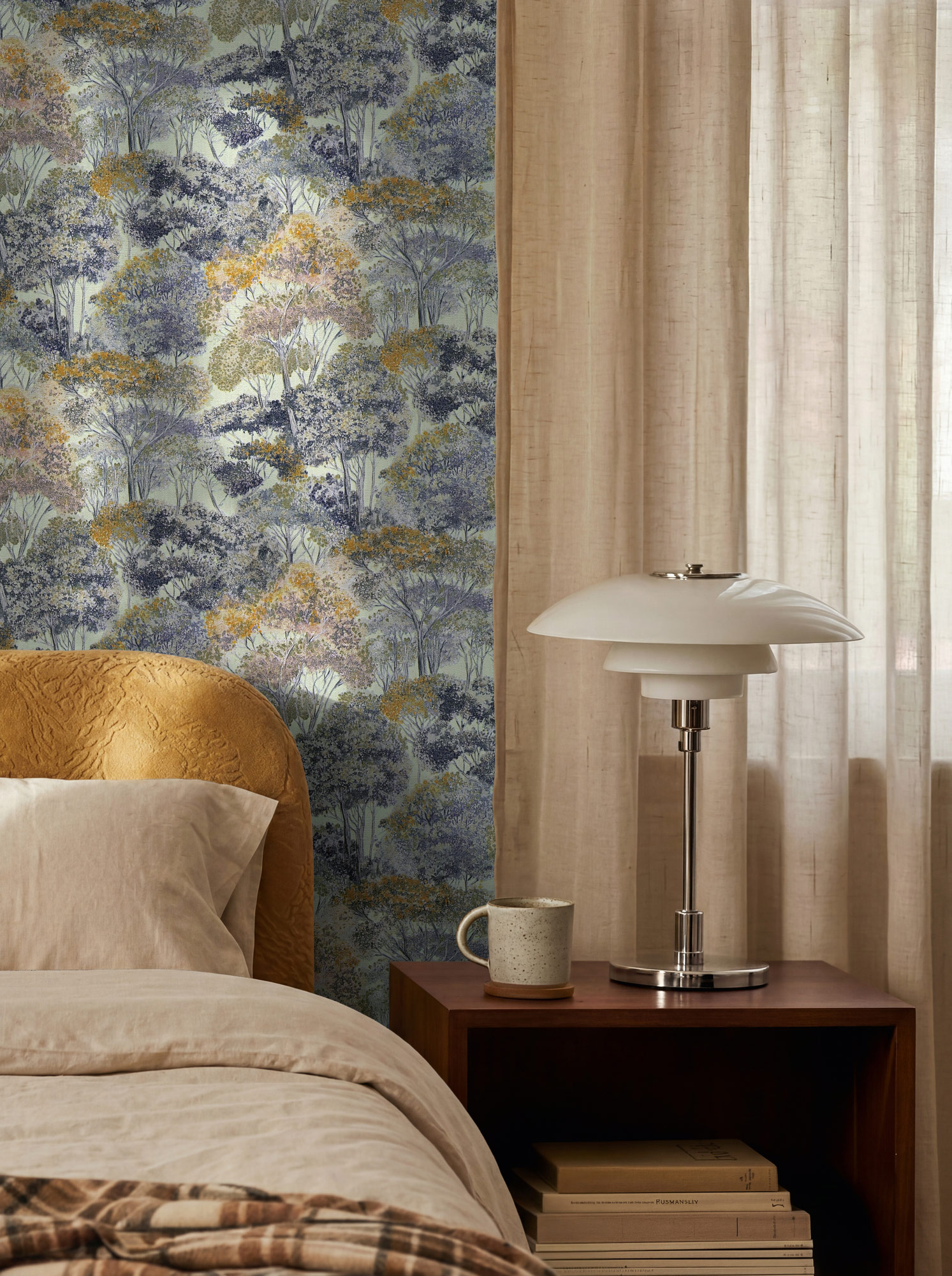 AS Vliestapete Trend Spectrum Waldtapete Blau 792271