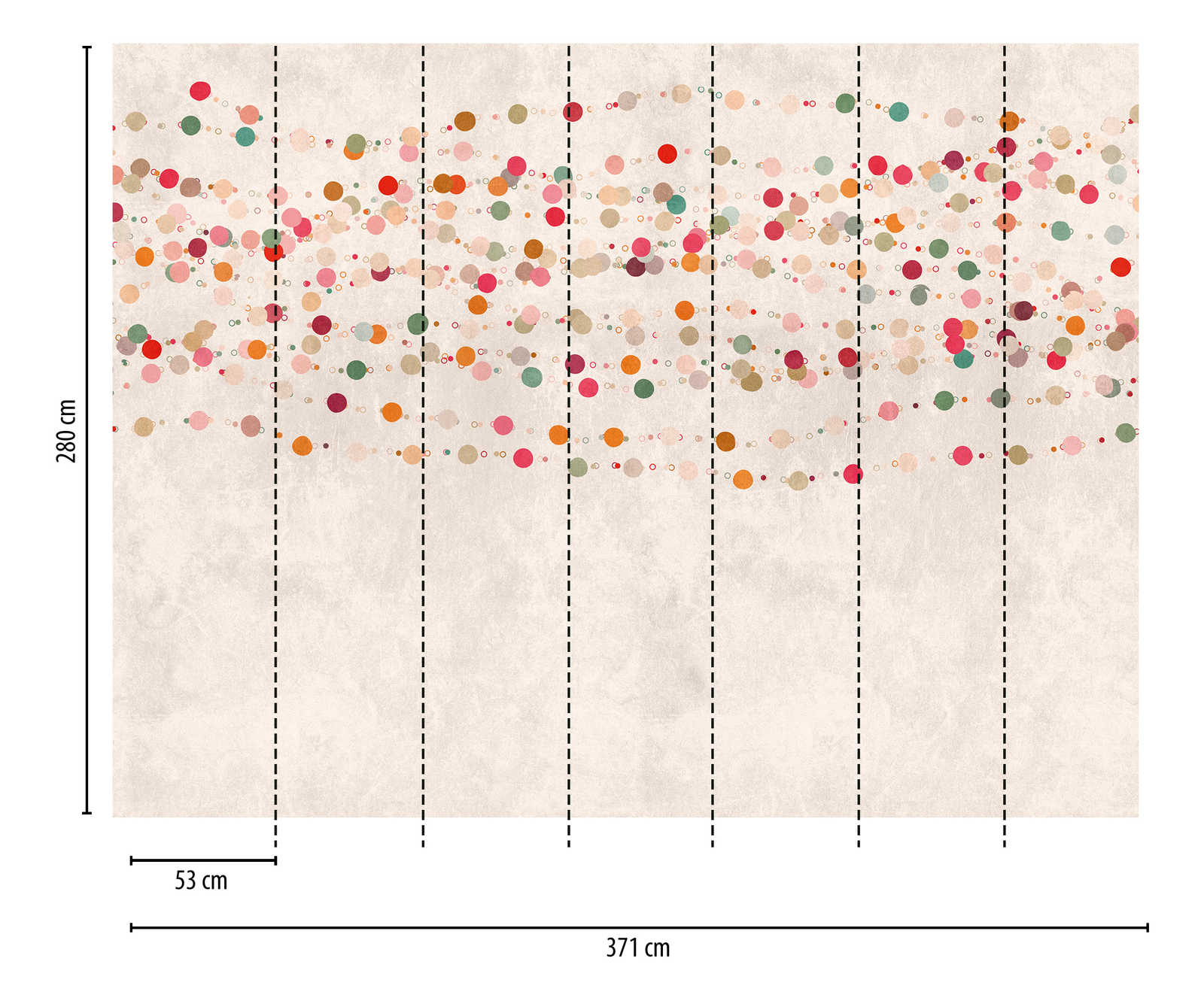 Livingwalls Vliestapete The Wall Kreise 383051