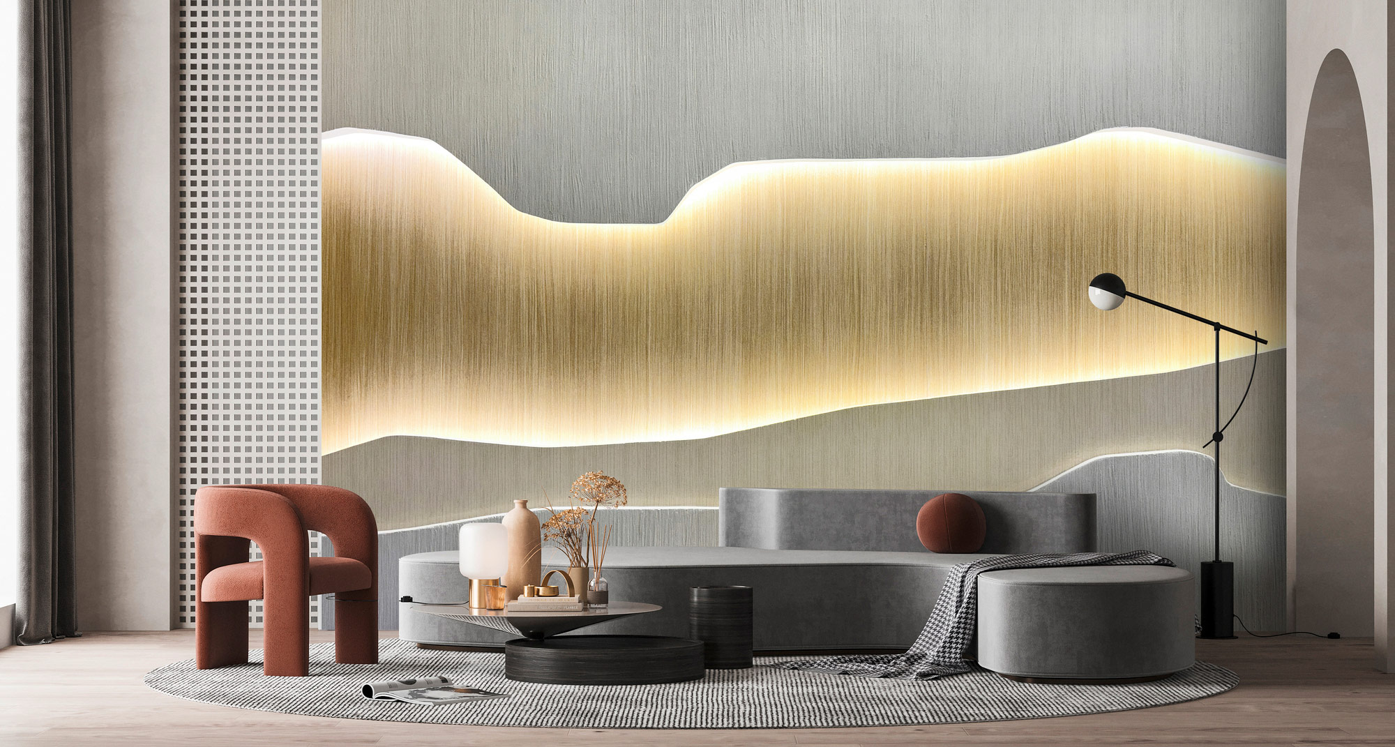 AS Fototapete Walls by Patel 5 Abstrakt Gold DD135035