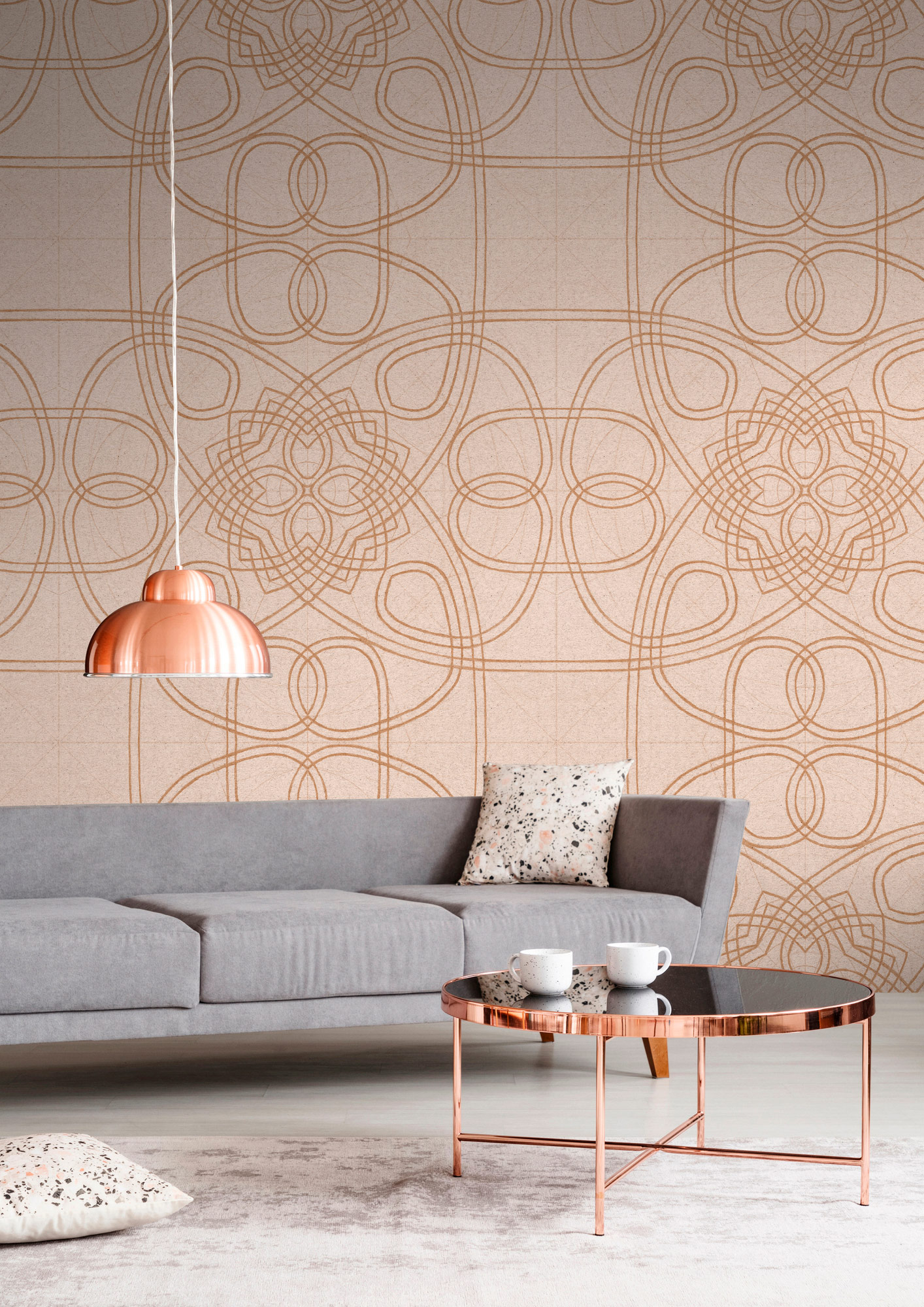 AS Fototapete Walls by Patel 5 Linien Rosa DD134483