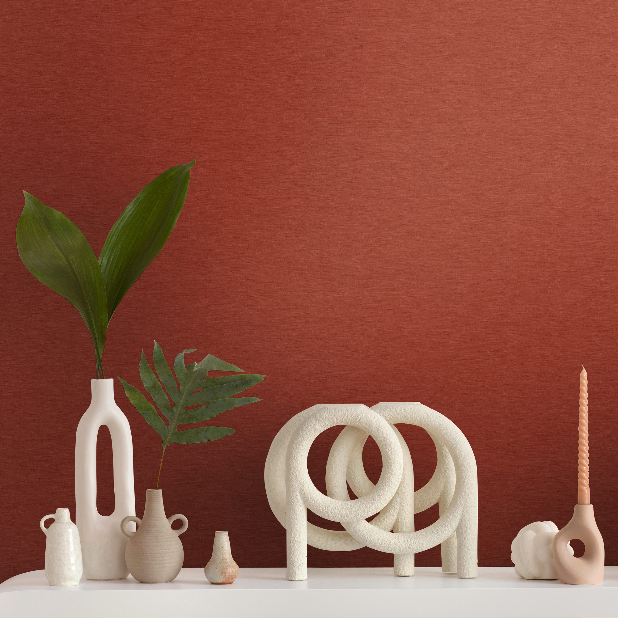 AS Vliestapete French Affair Einfarbig Rot 395795