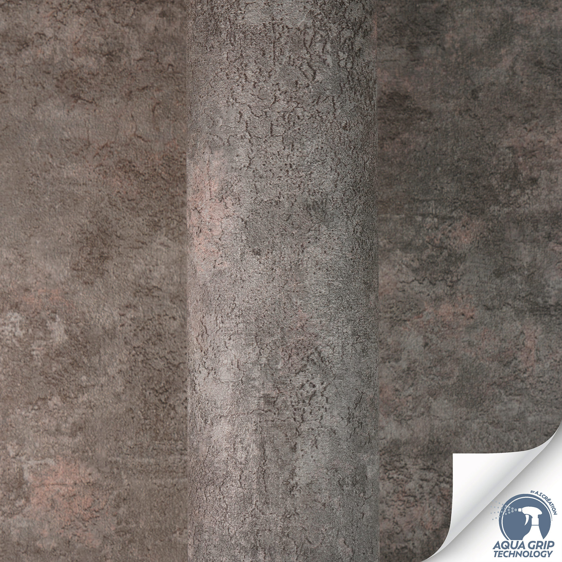 AS Vliestapete Cosiness Designdrop 2 Struktur Grau 793186
