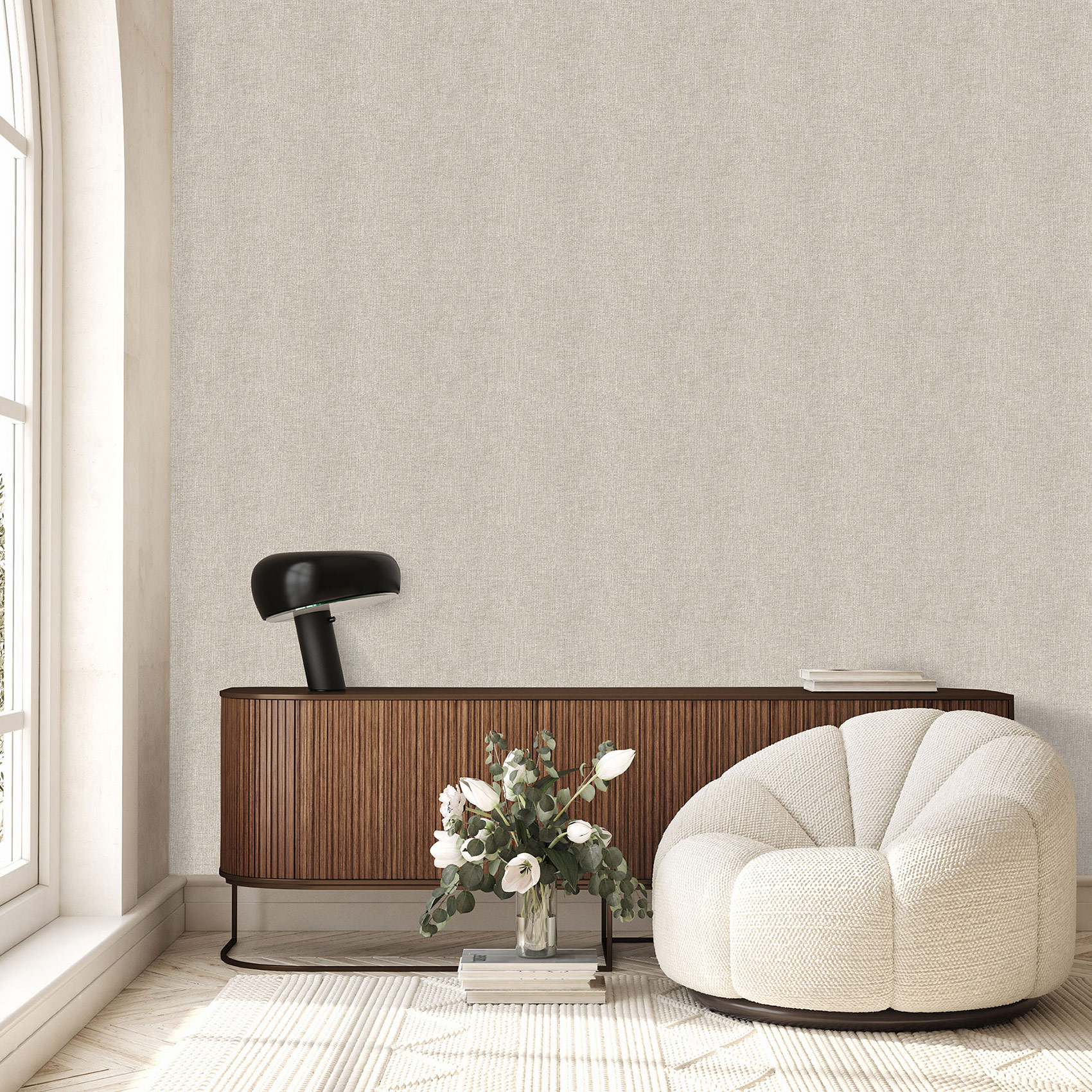 Hohenberger Vliestapete Artist Collage Uni Linen 27268