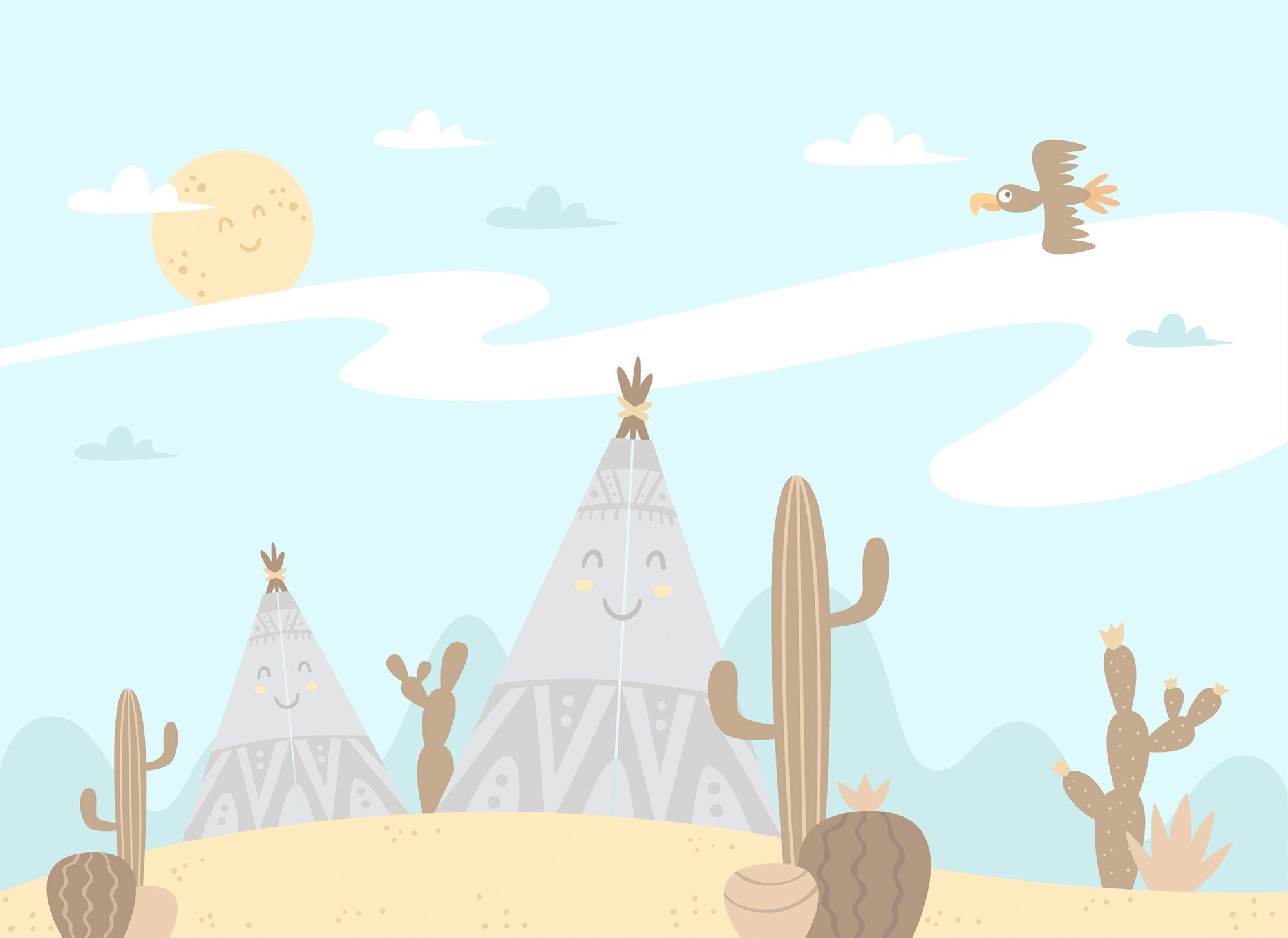 AS Fototapete Designwalls 2 Kinderzimmer Landschaft DD123608