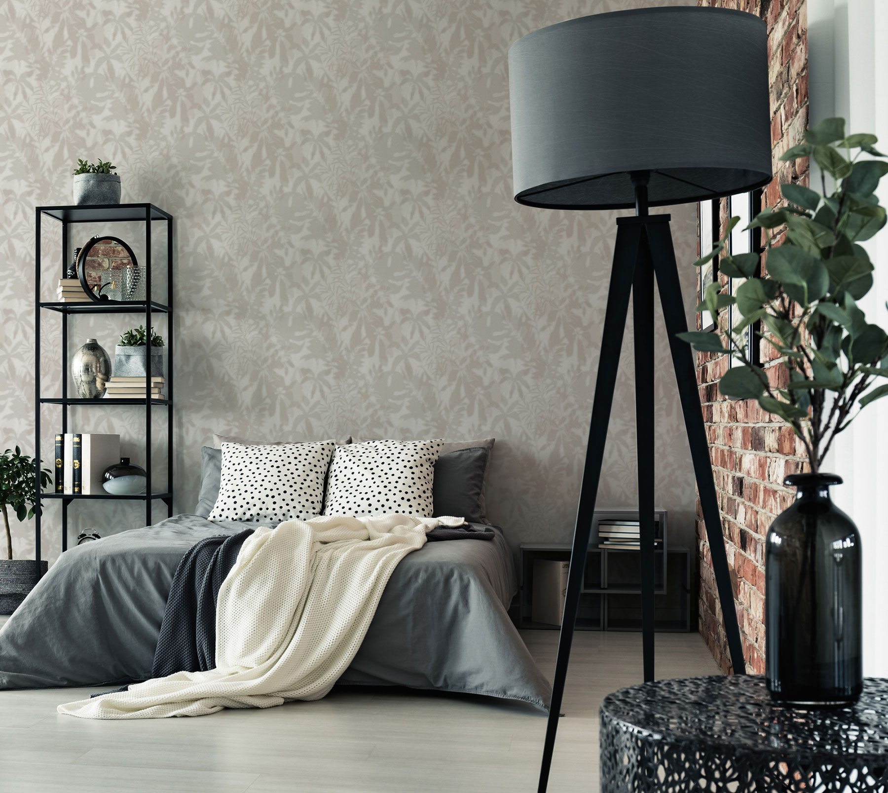 AS Vliestapete Daniel Hechter 7 Floral Grau 781514