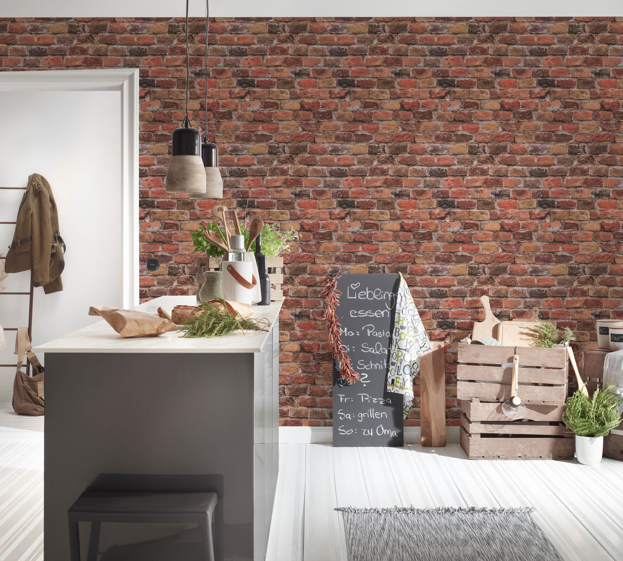AS Vliestapete Bricks & Stones Backstein Tapete 388141