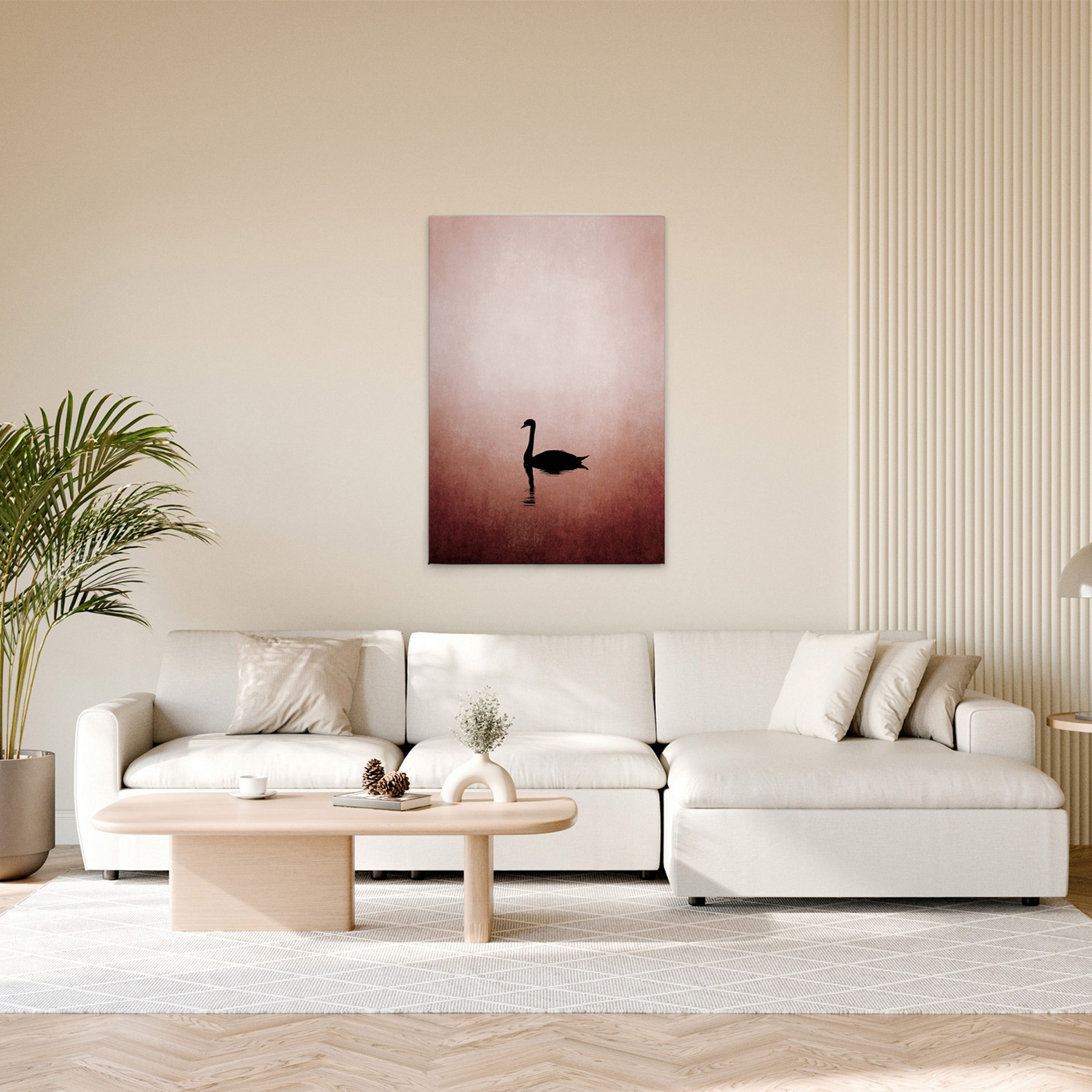 AS Leinwandbild Swan Lake DD131784