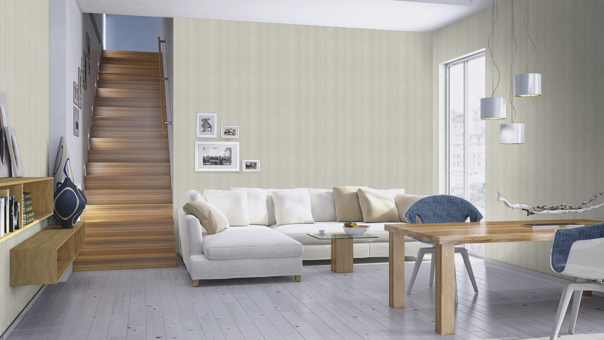 Rasch Vliestapete Amara Grau-Silbergrau 720358