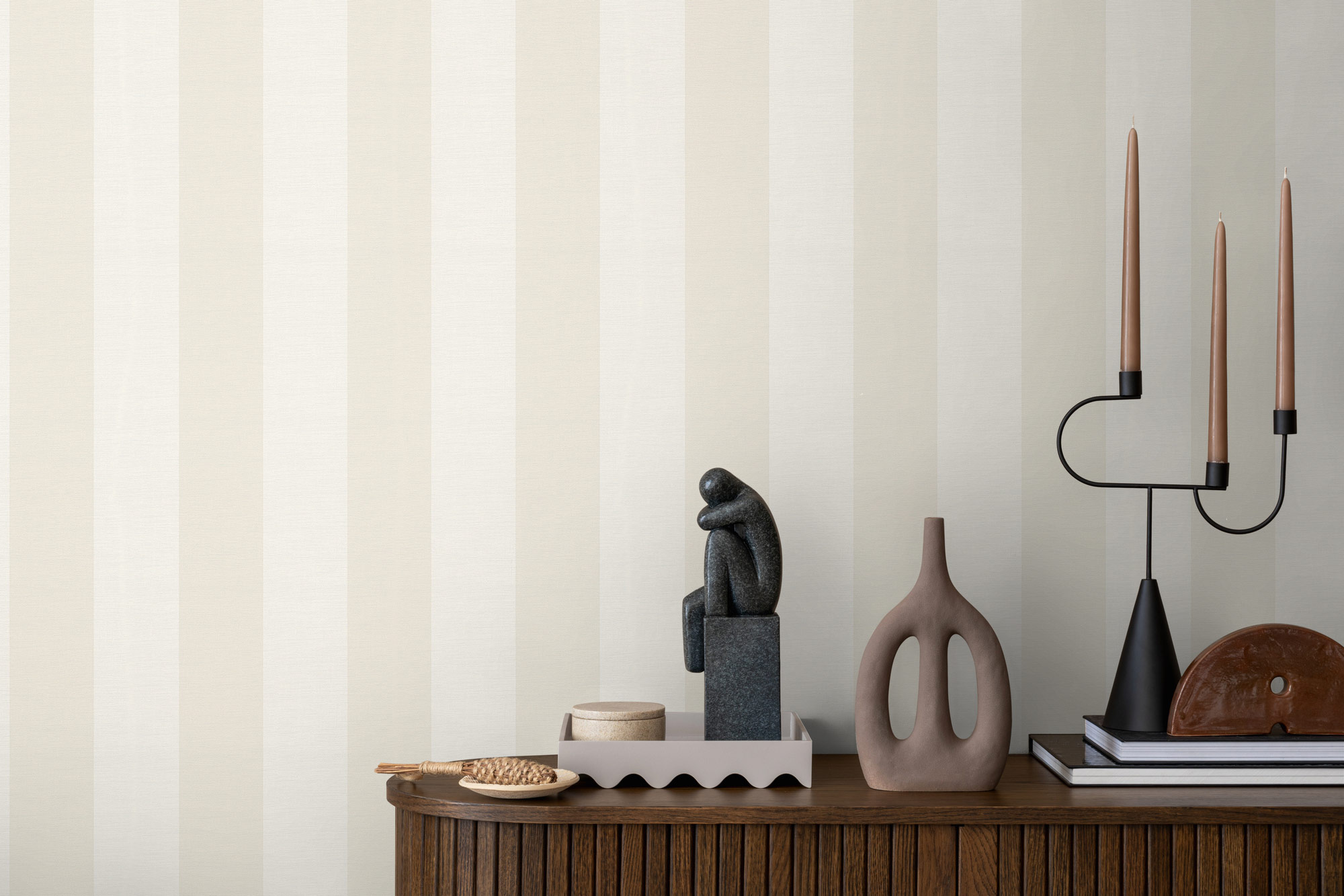 AS Vliestapete Maison Charme Streifentapete weiß 314055