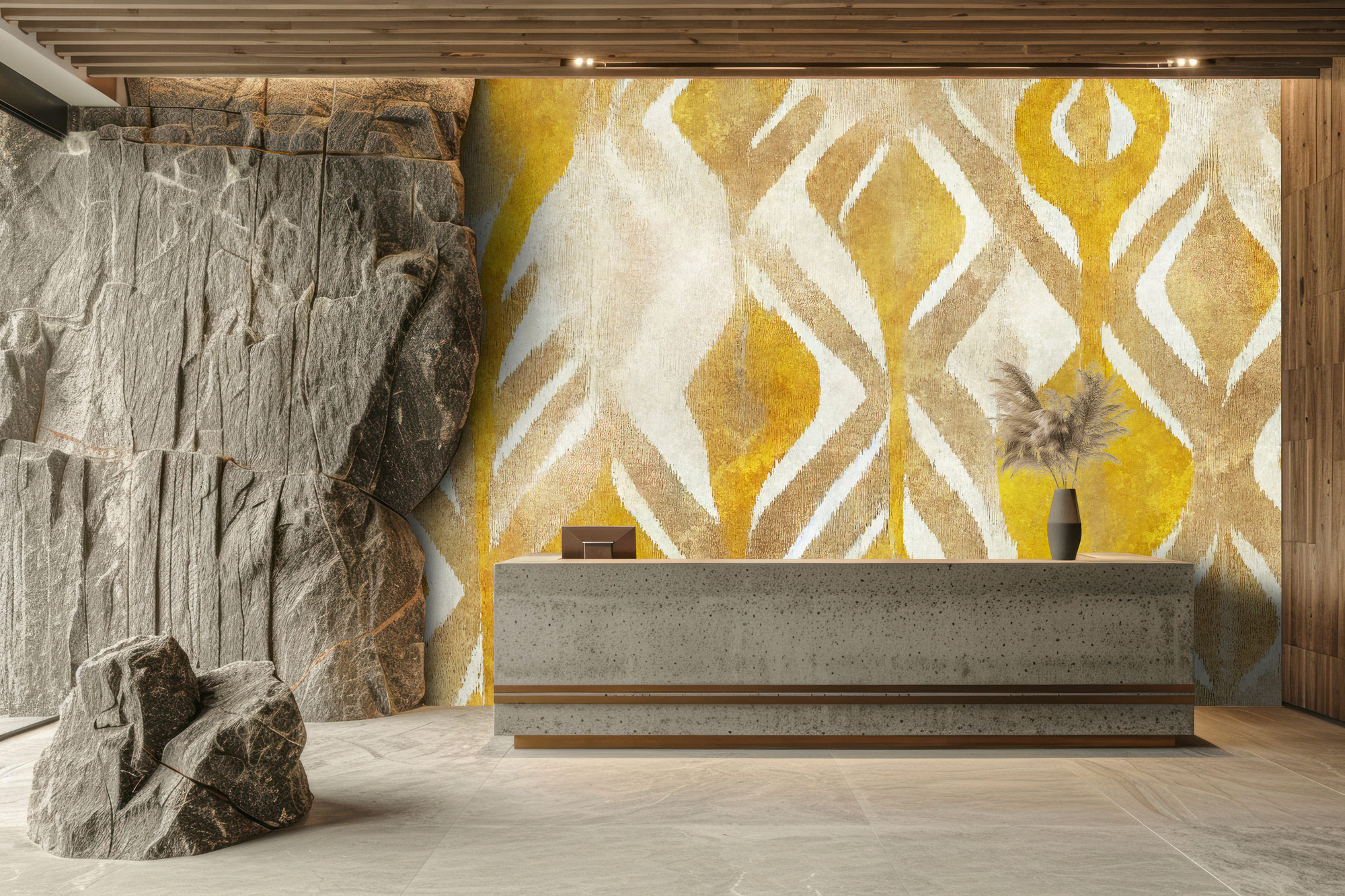 AS Fototapete Walls by Patel 5 Geometrisch Gelb DD134213