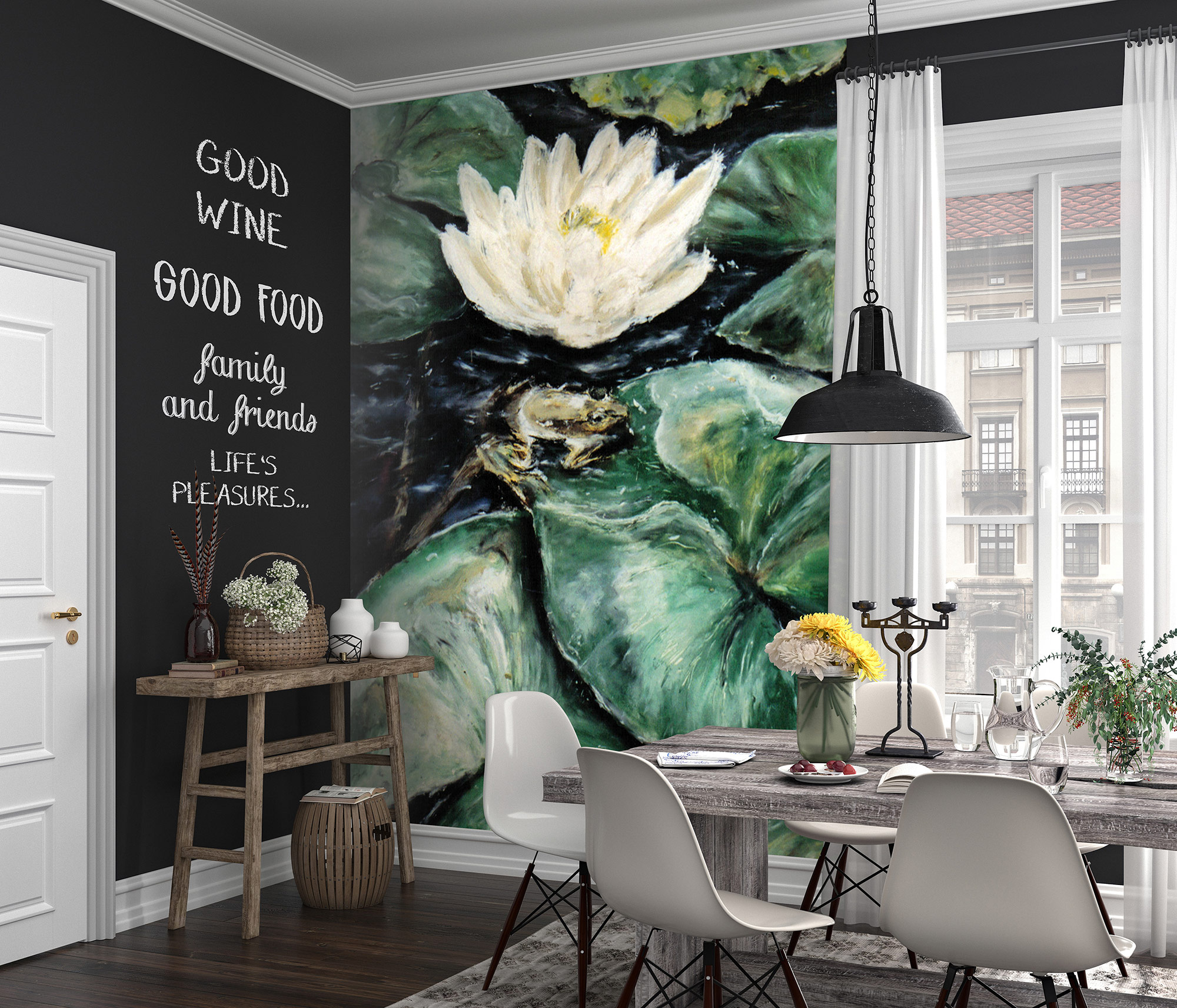 Erismann Fototapete GMK Art Edition Seerose grün 223510