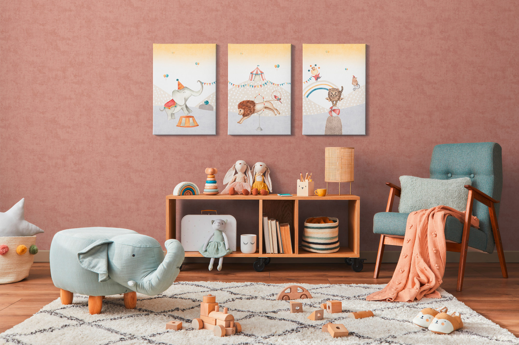 AS Vliestapete Lilly & Luis Unis Rot 771795