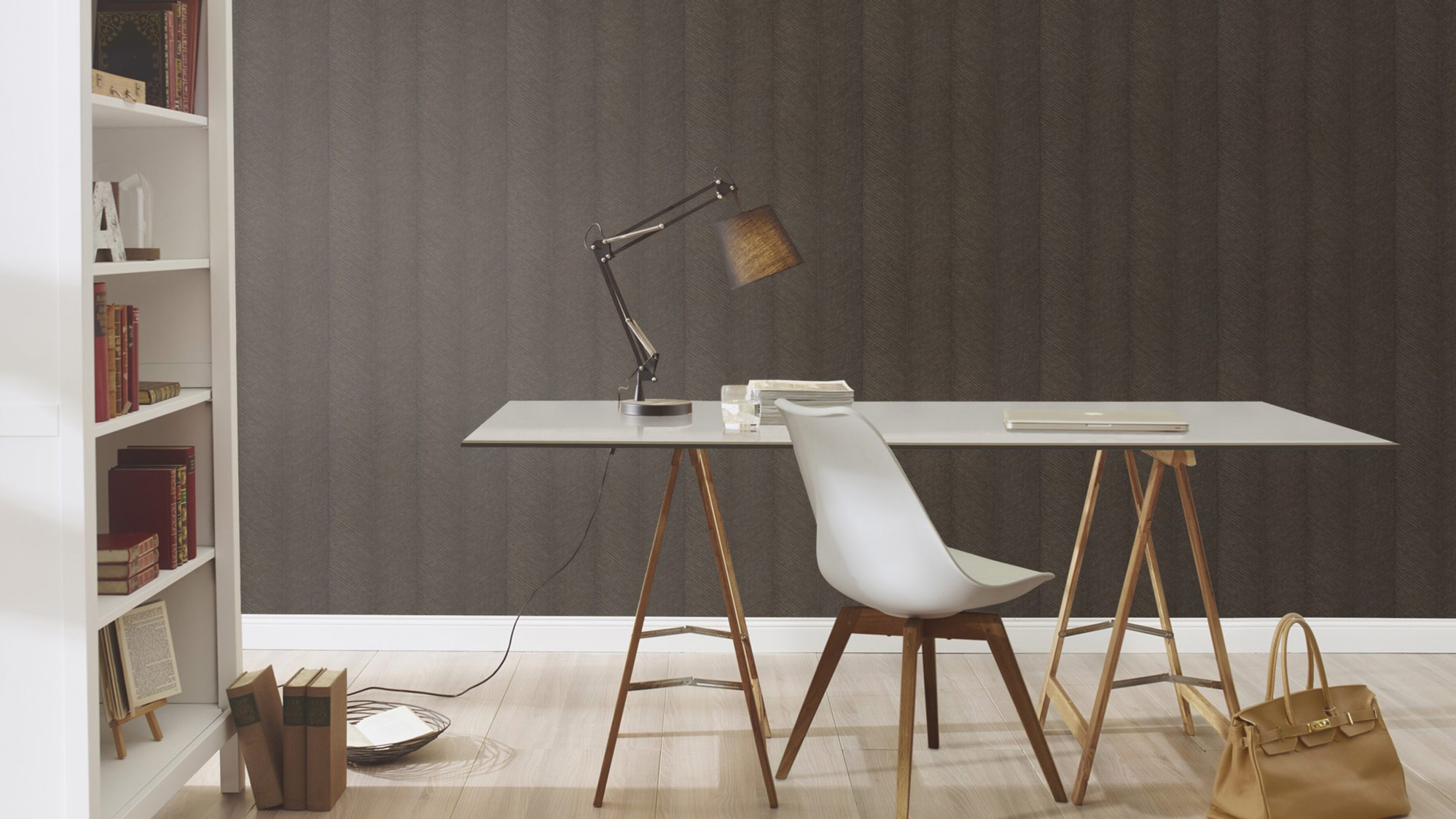 Rasch Vliestapete Amara Braun-Braunschwarz 720327