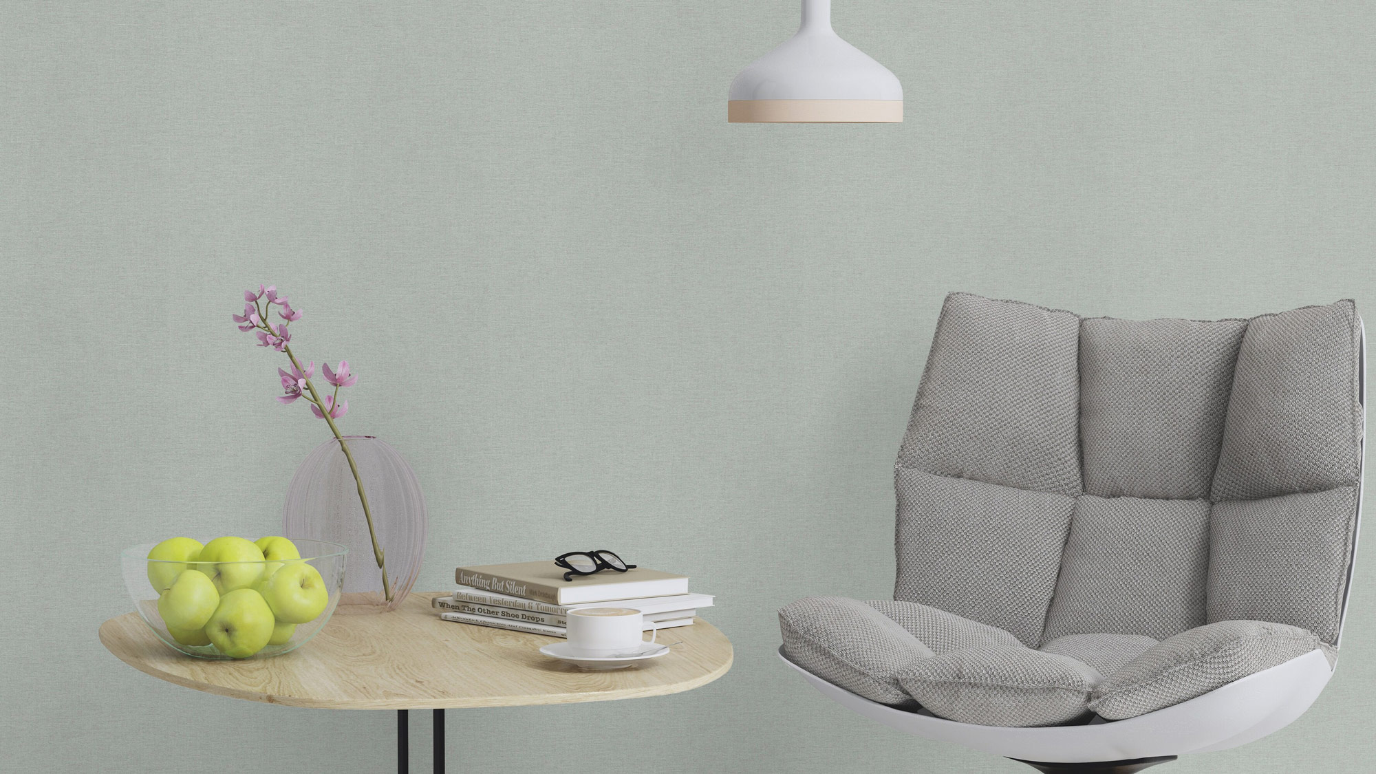 Rasch Vliestapete Country Charme Grau-graublau hell 449822