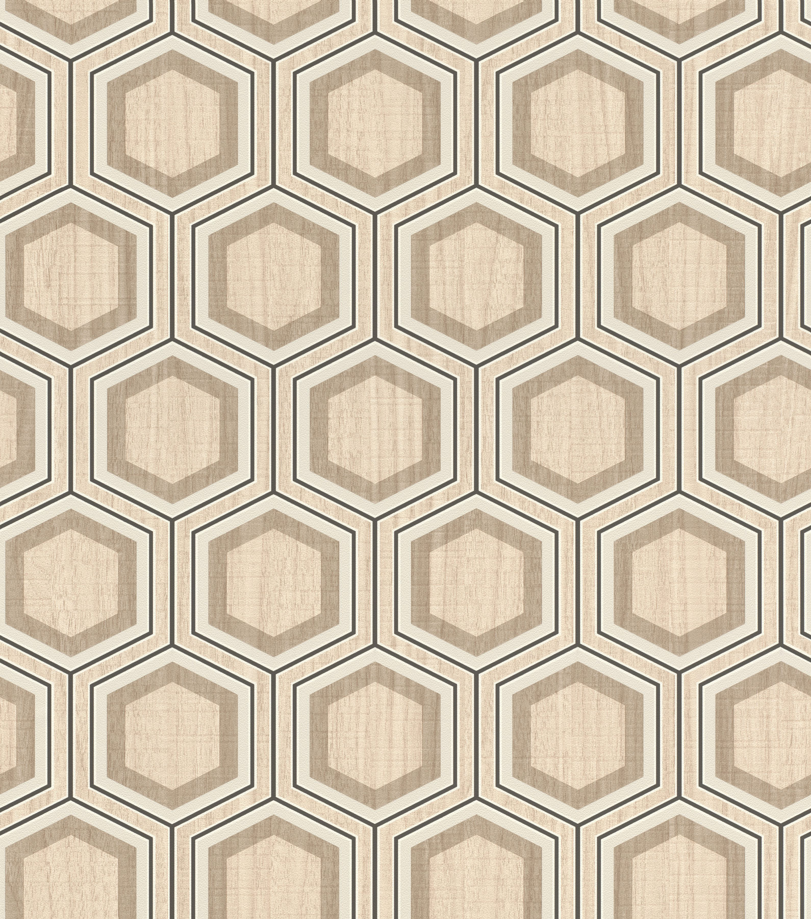 Rasch Vliestapete Allegretto Beige-Dunkelbeige 791143